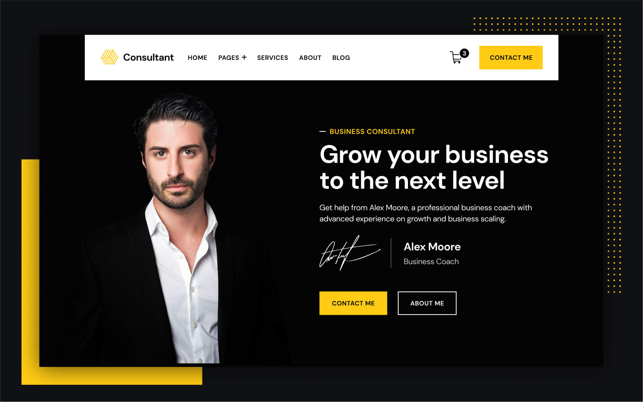 Consultant & Business Coach Webflow Template