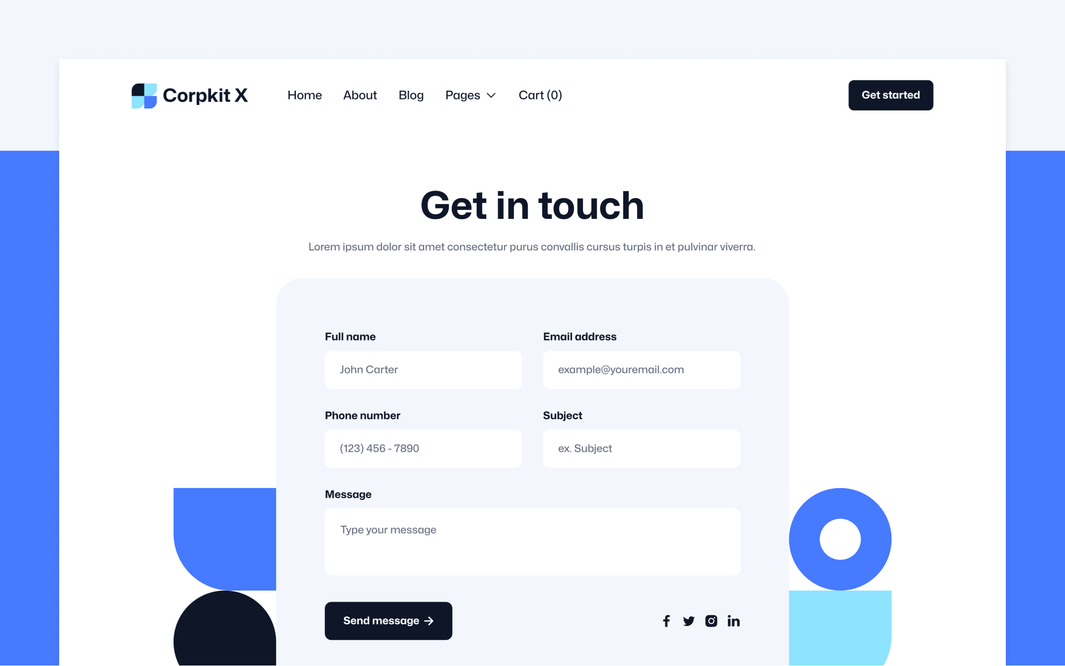 Corpkit X Webflow Template