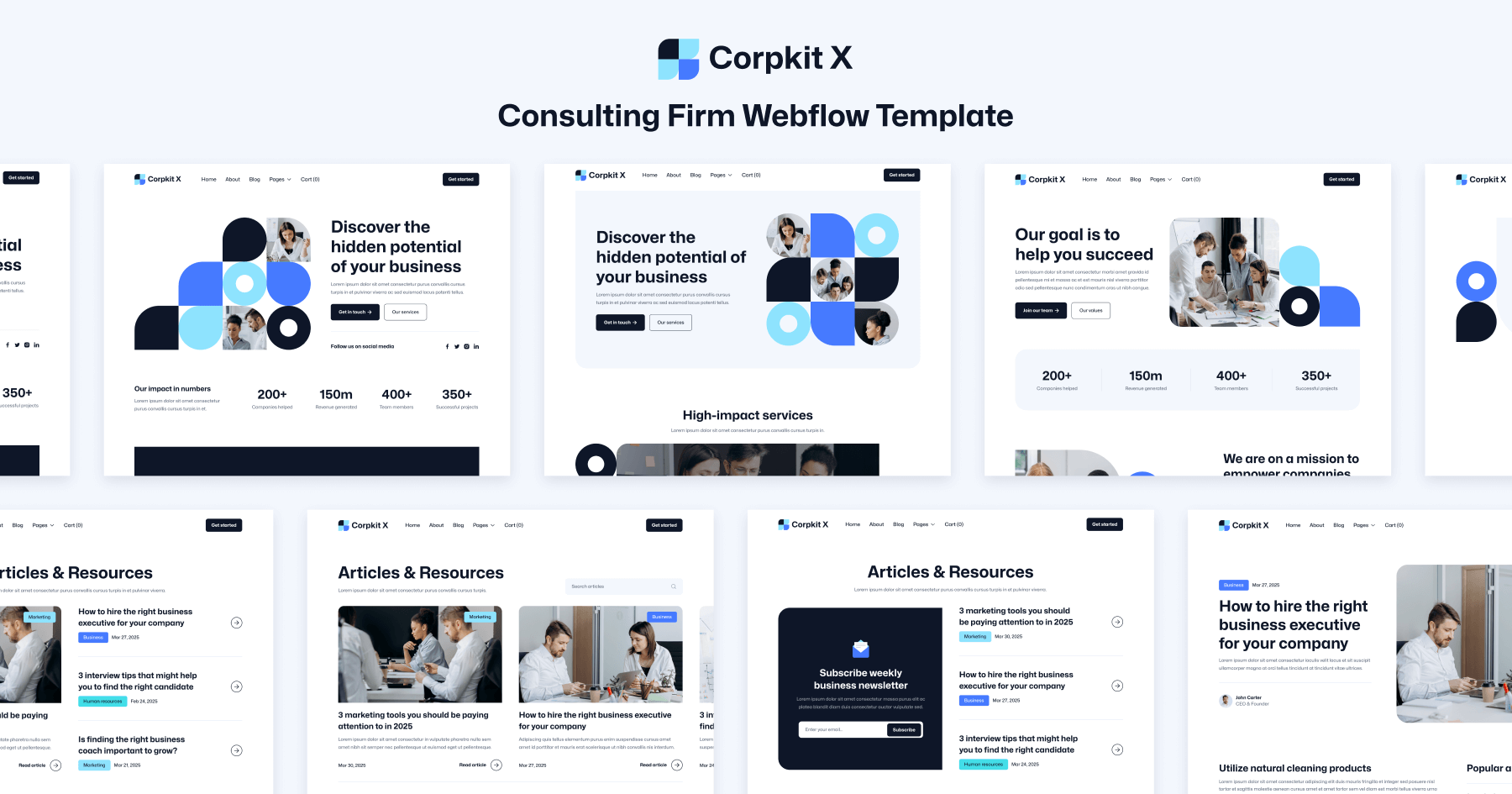 Consulting Firm Webflow Template