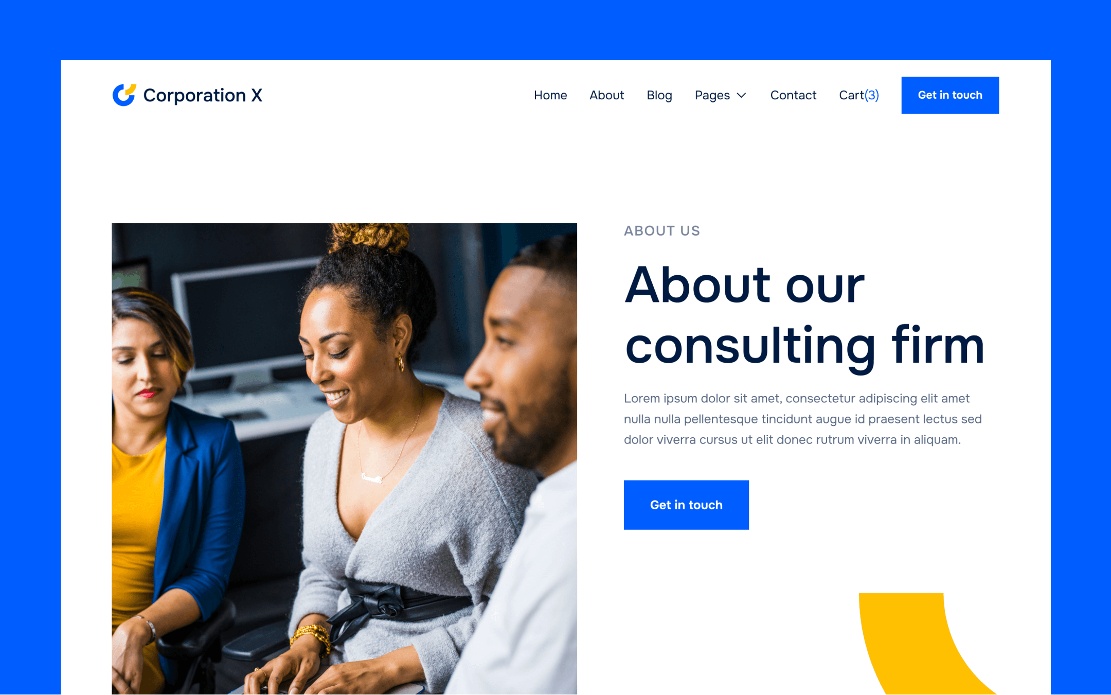 Corporation X Webflow Template