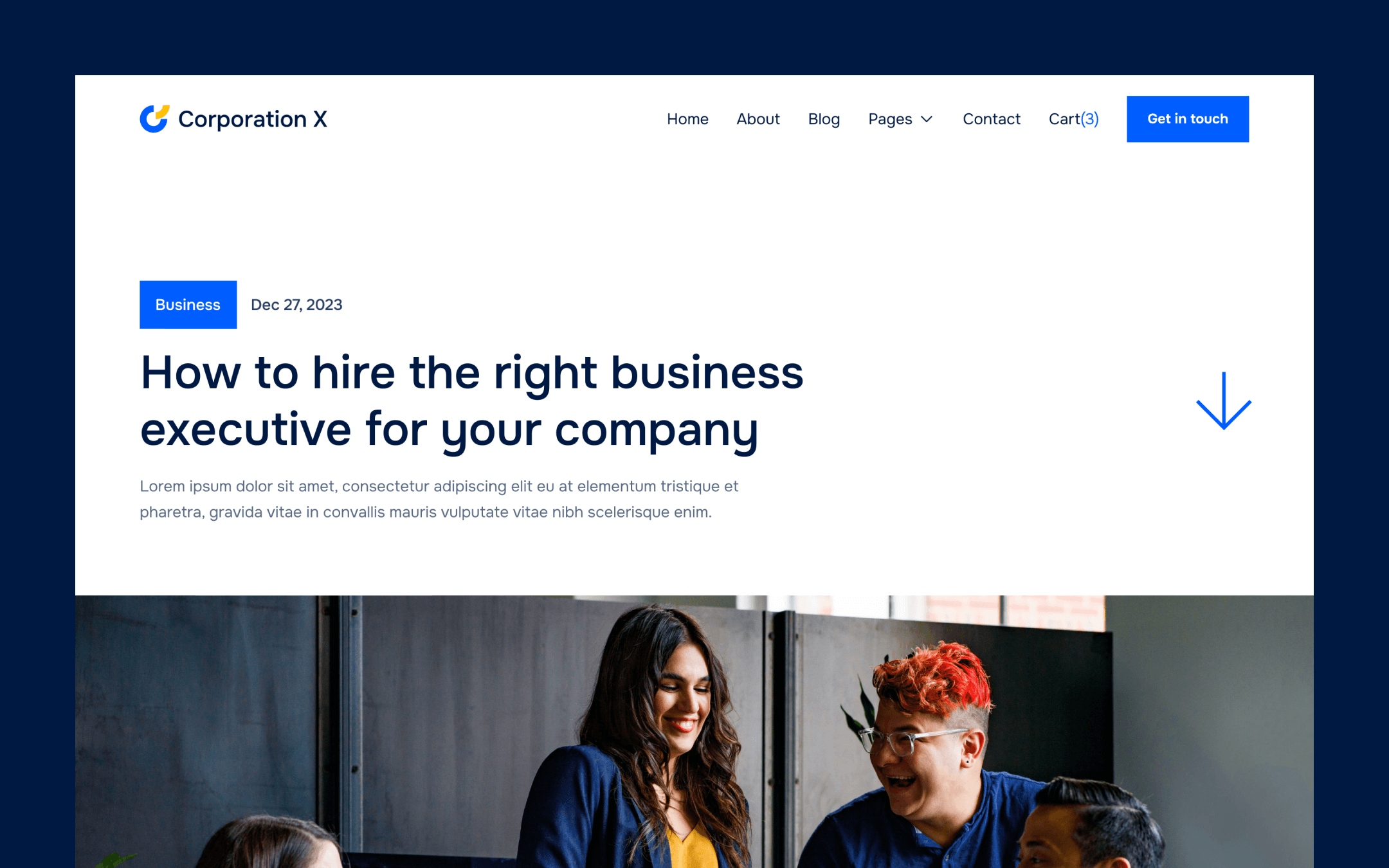 Corporation X Webflow Template