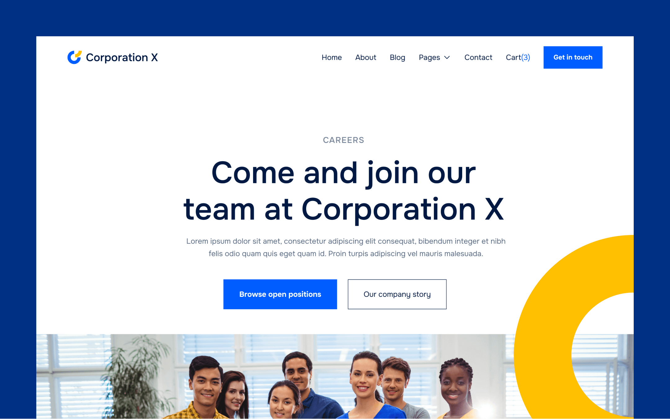 Corporation X Webflow Template