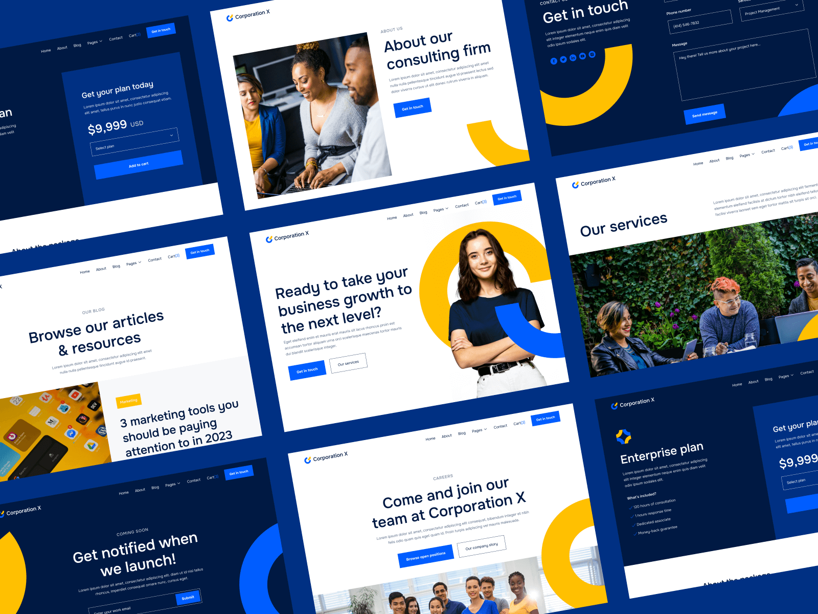 Clean Corporate Webflow Template