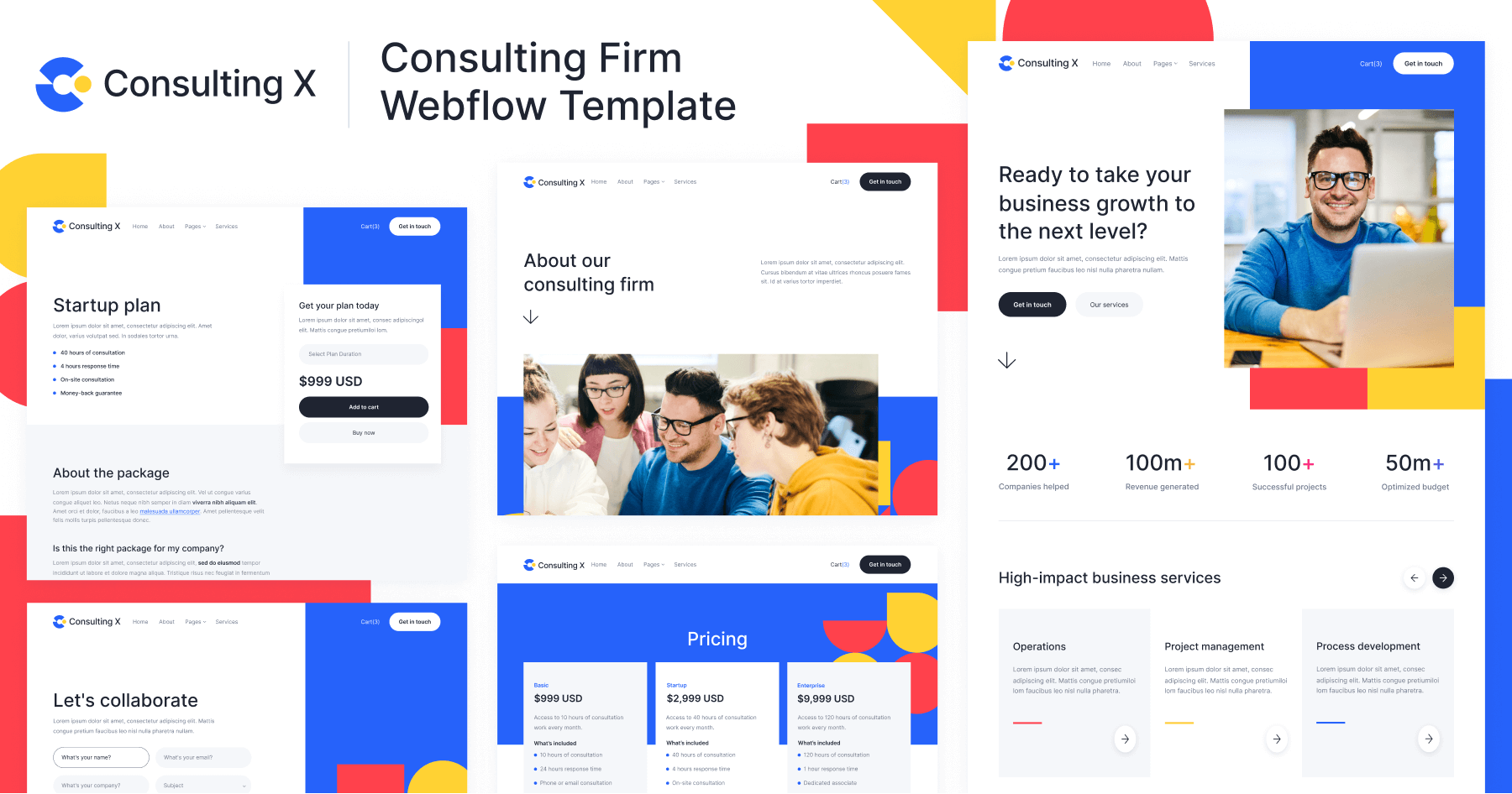 Consulting X Webflow Template