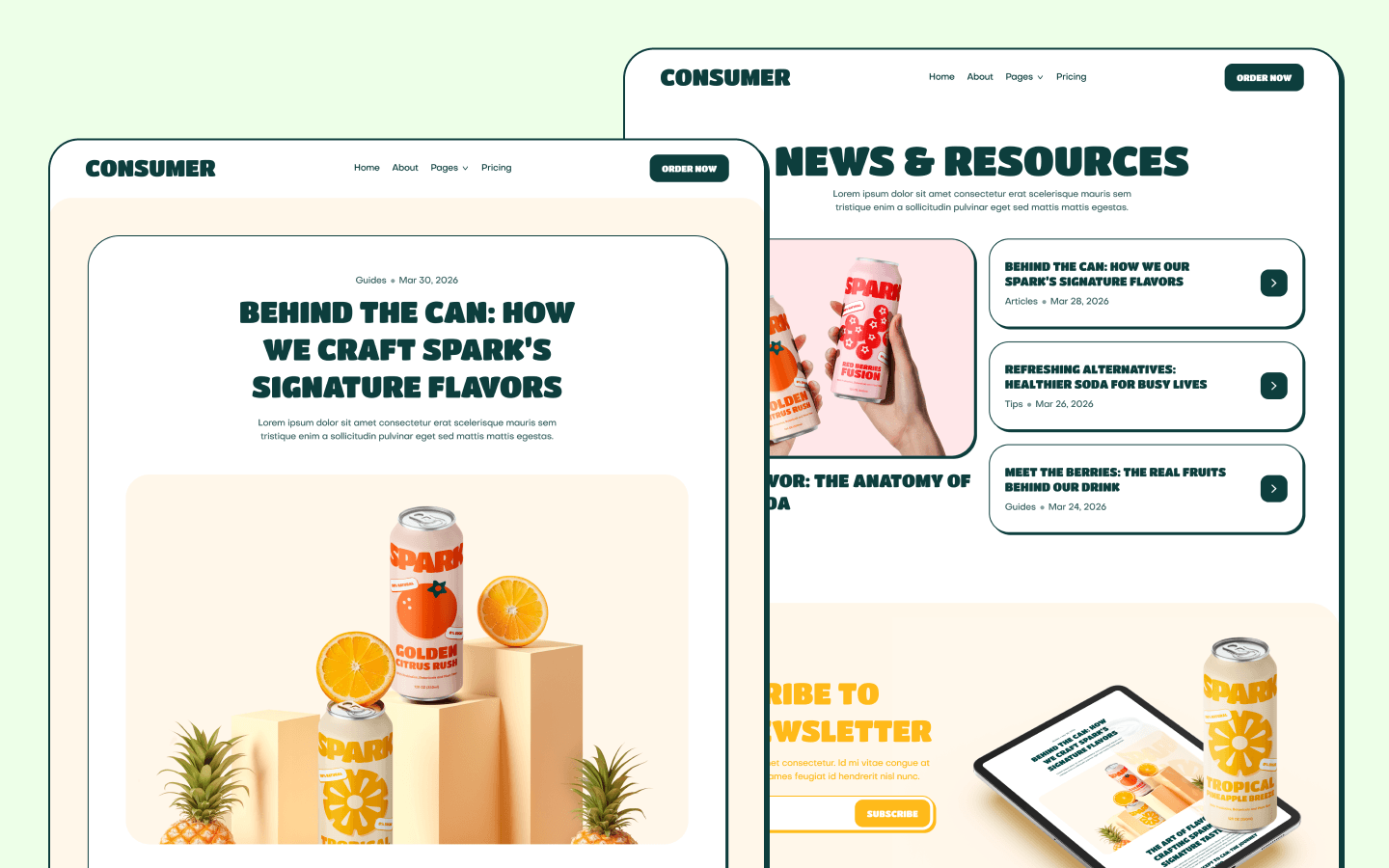 Consumer Webflow Template