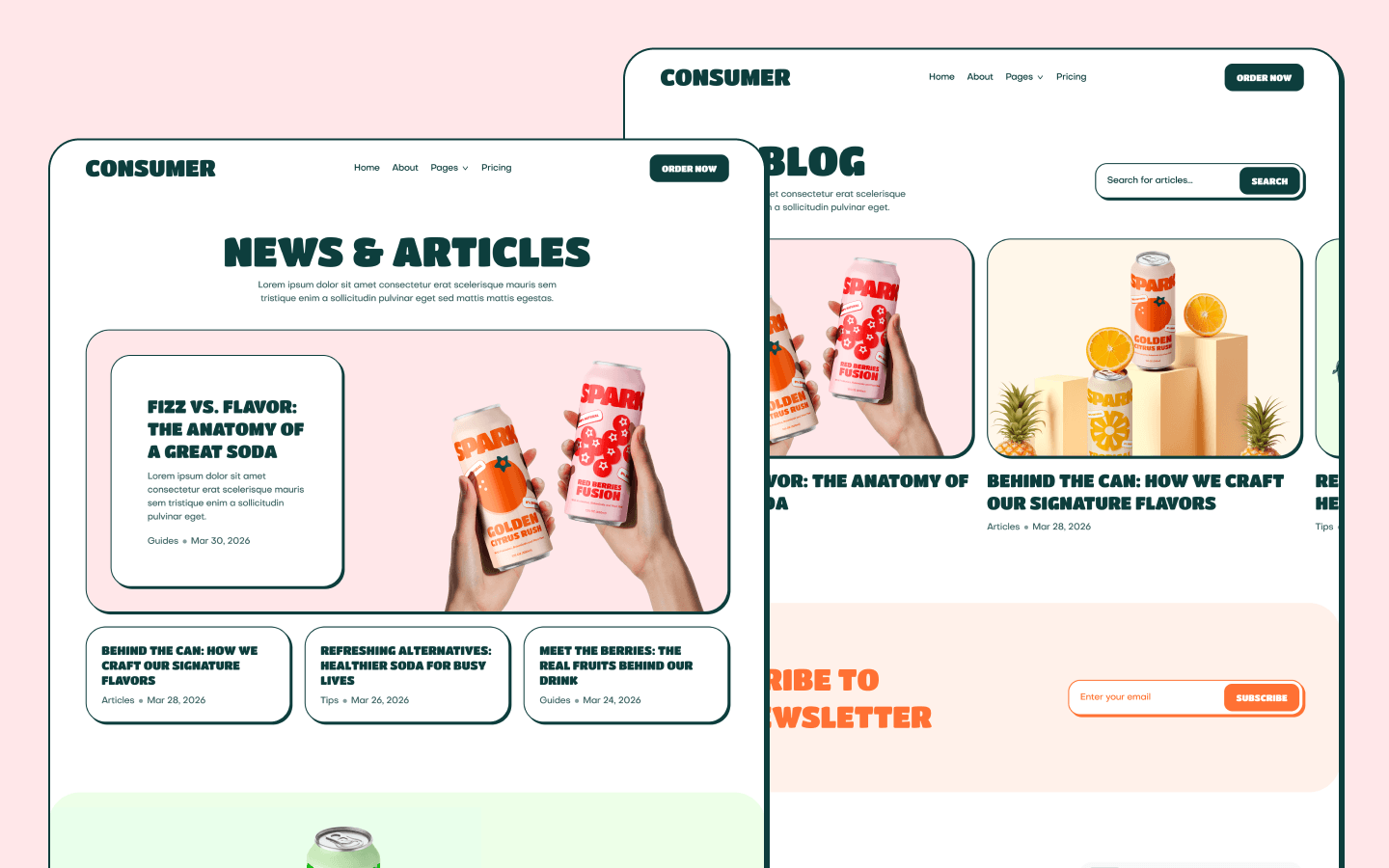 Consumer Webflow Template