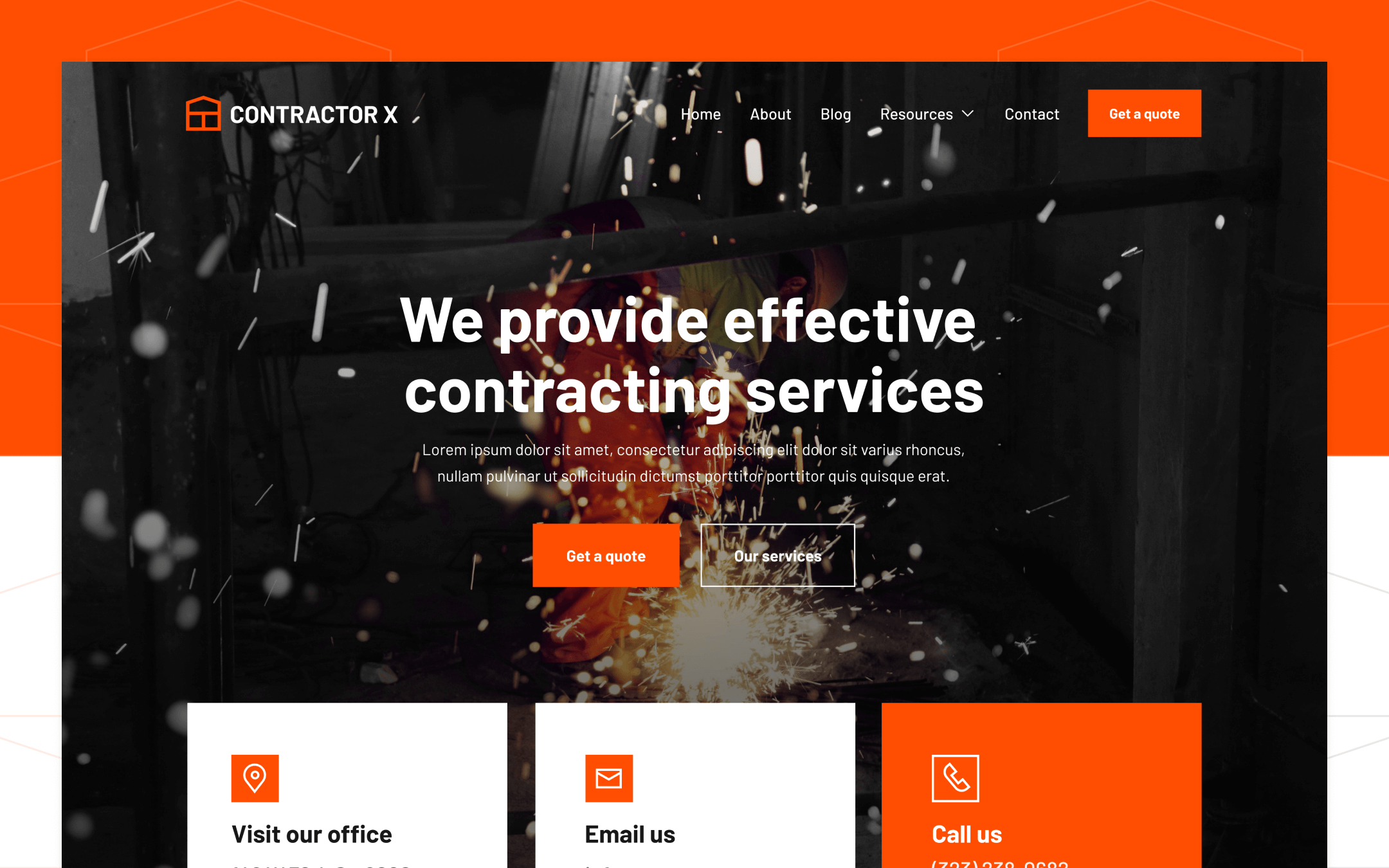 Contractor Webflow Template