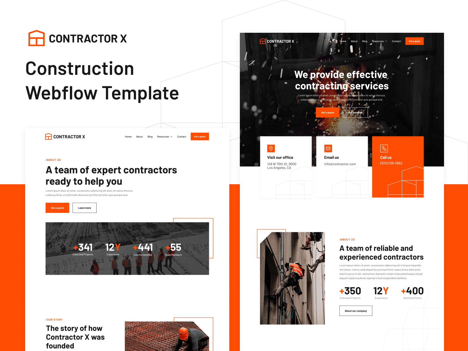 Construction Webflow Template