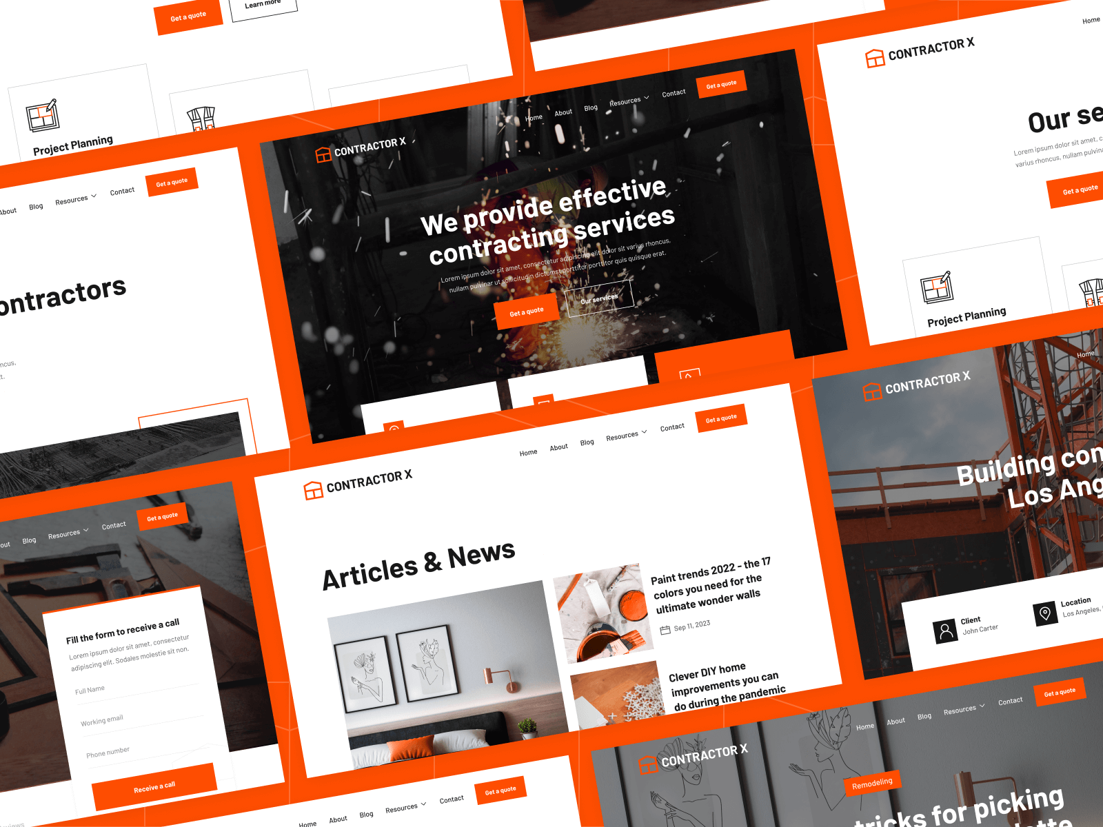 Contracting Webflow Template