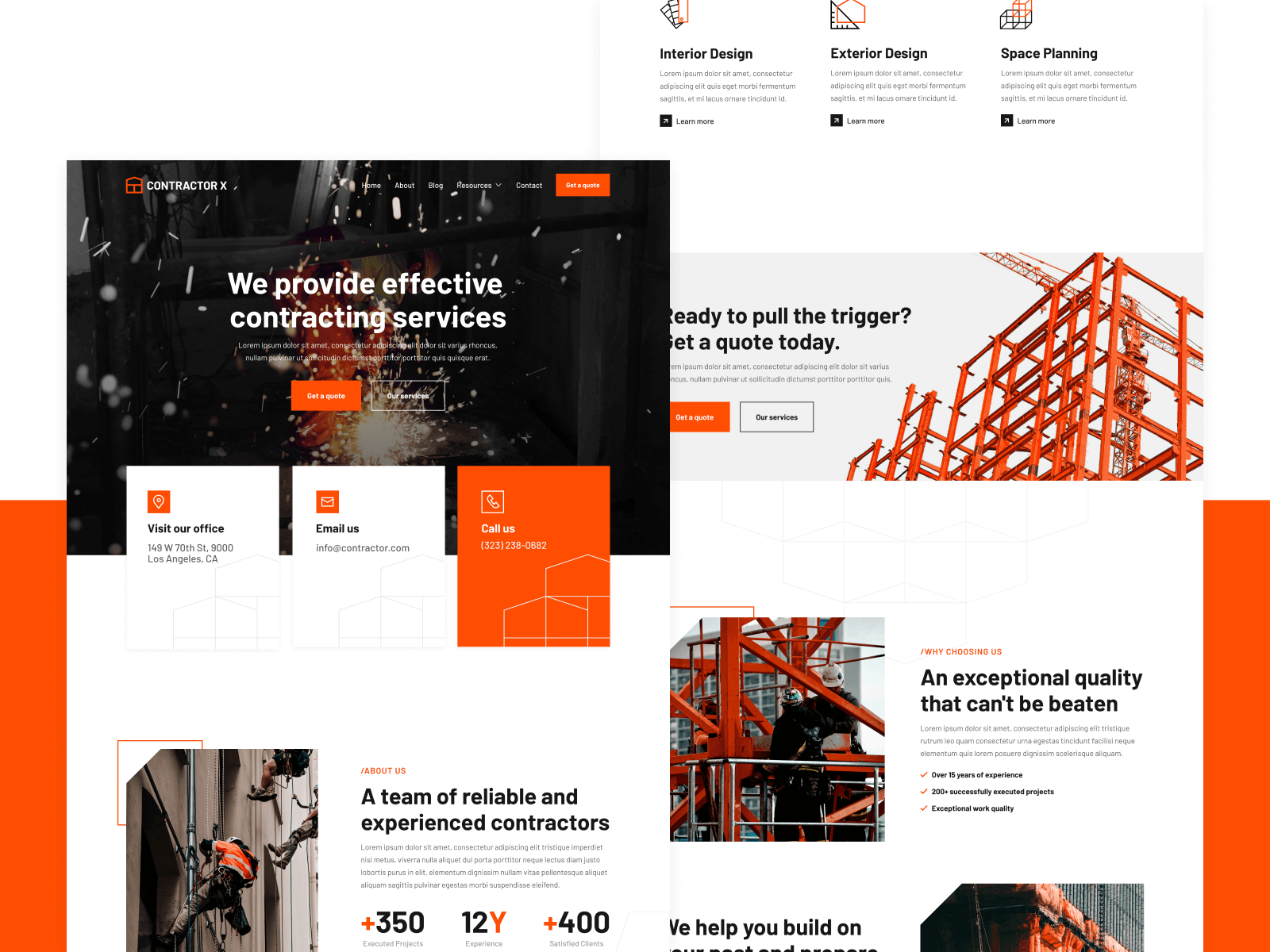 Contractor Webflow Template
