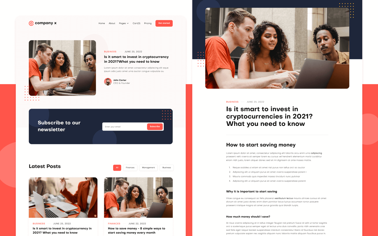 Company X Webflow Template