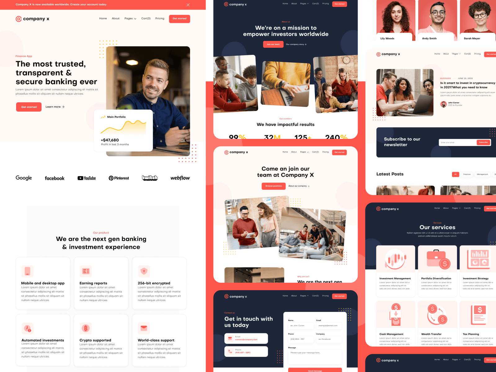 Tech Startup Webflow Website Template