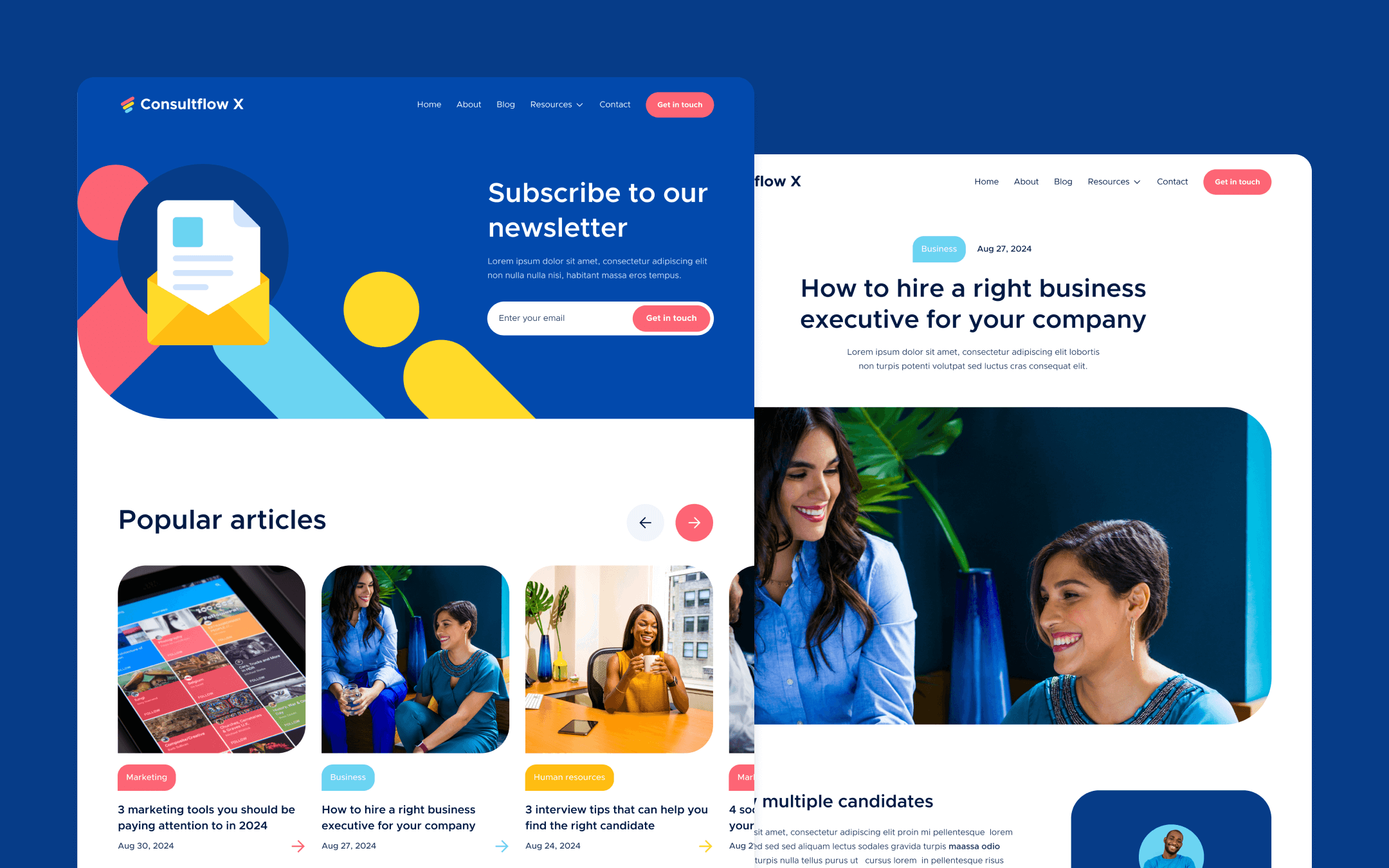 Consultflow X Webflow Template