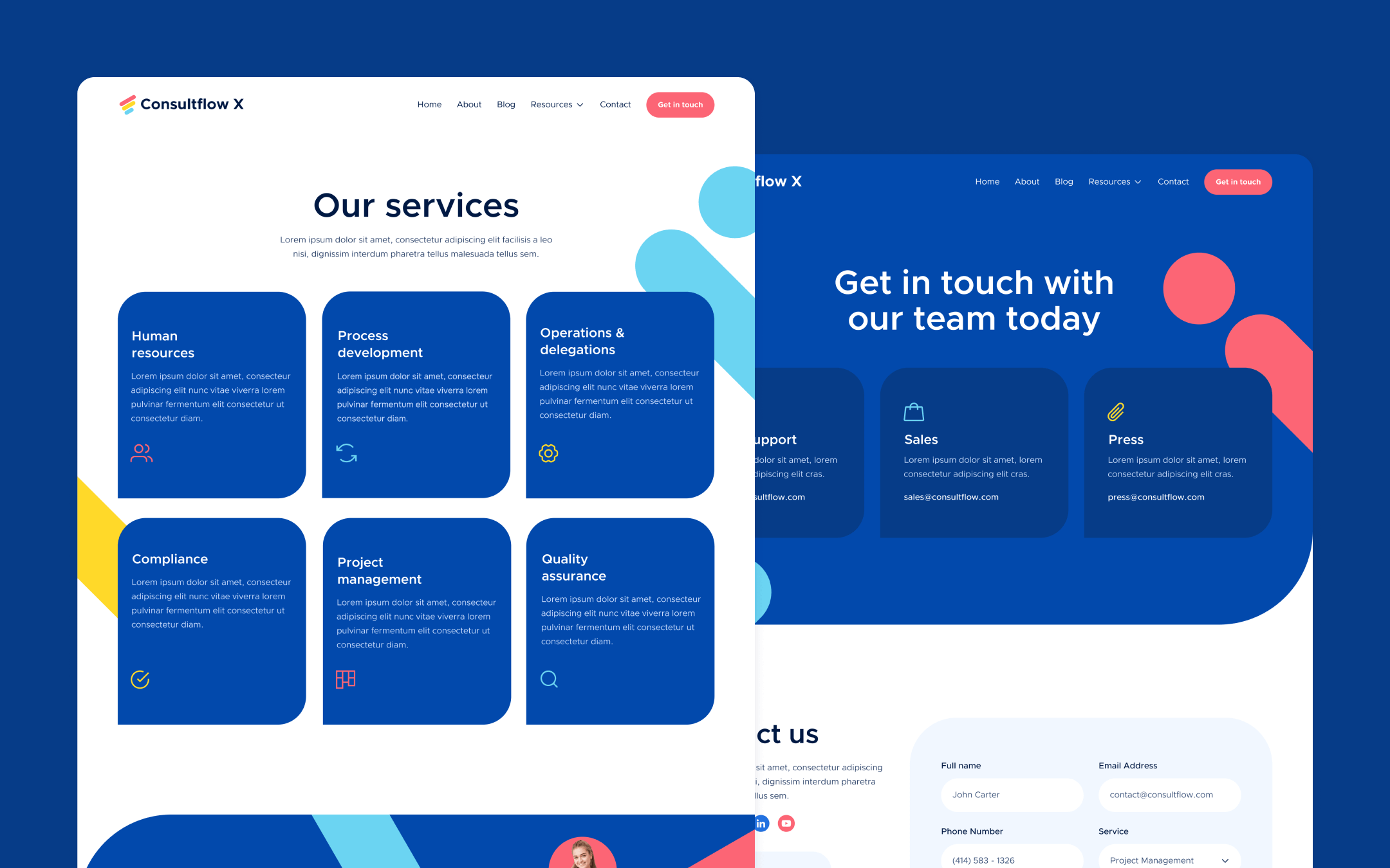 Consultflow X Webflow Template