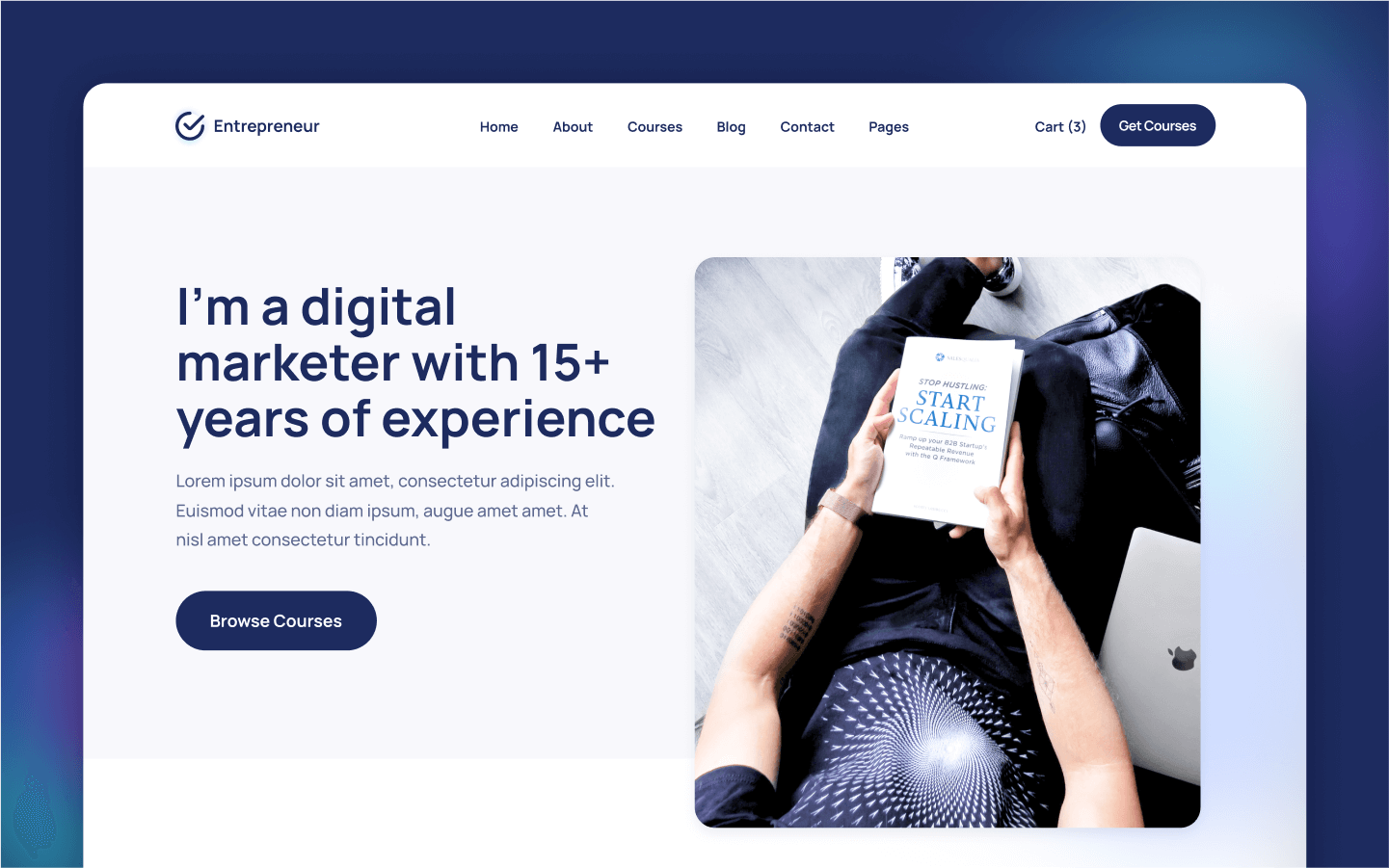 Entrepreneur Webflow Template