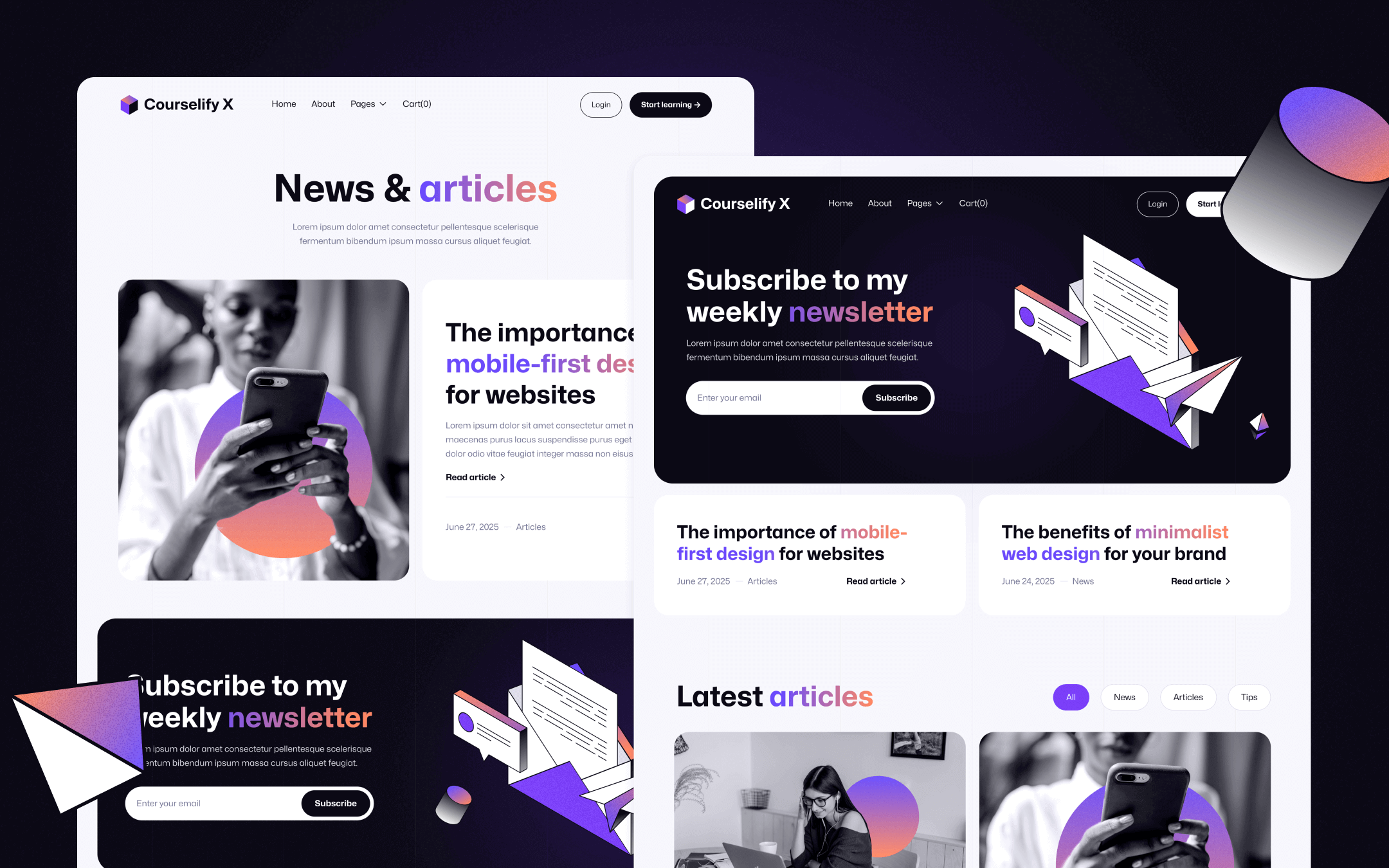 Courselify X Webflow Template