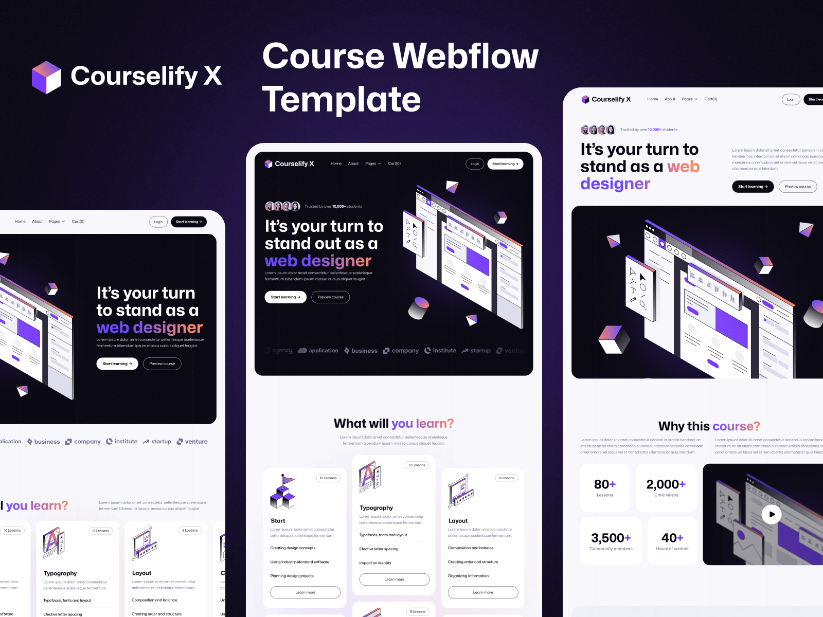 Course Webflow Template