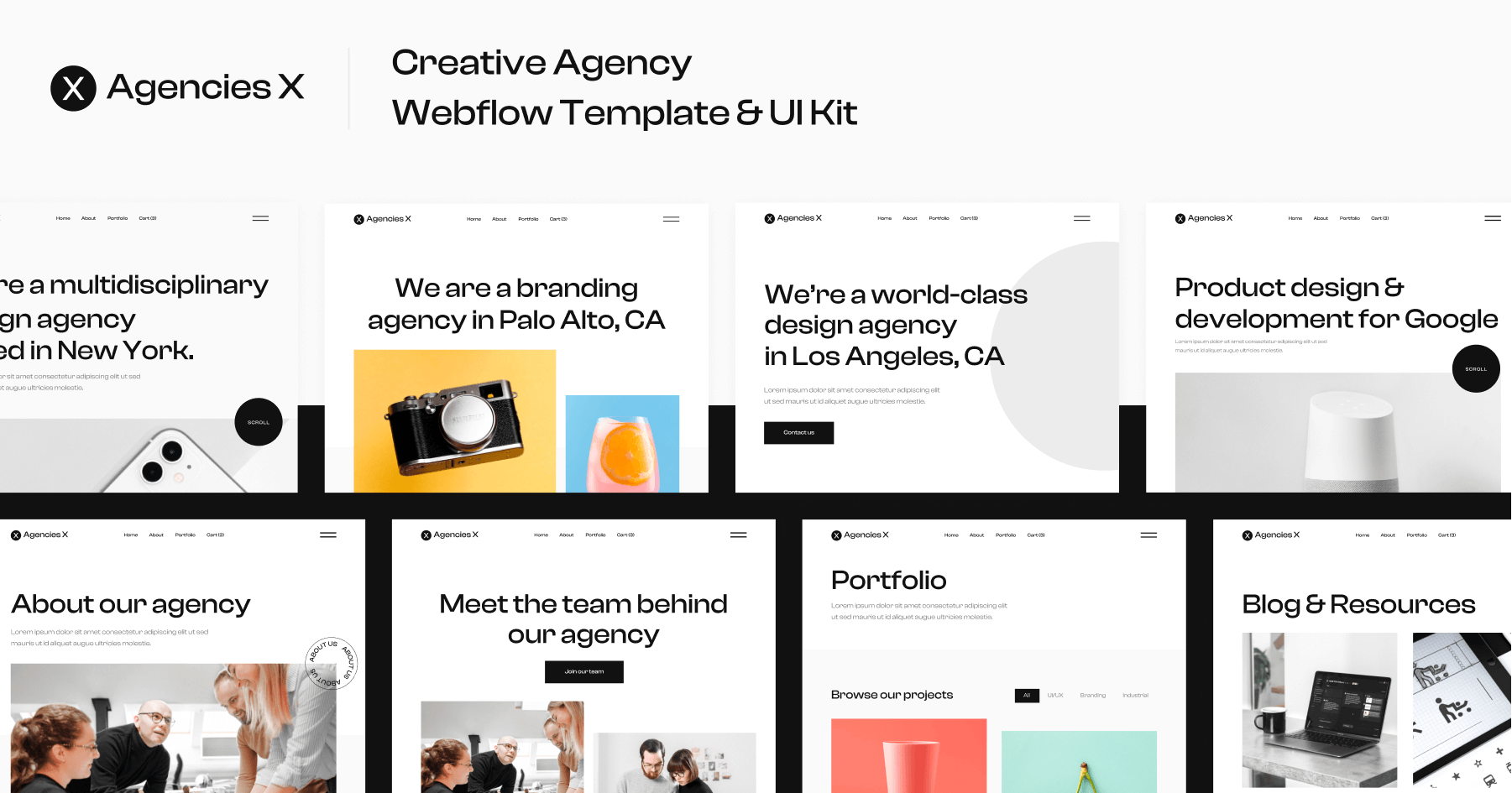 Agencies X Webflow Template