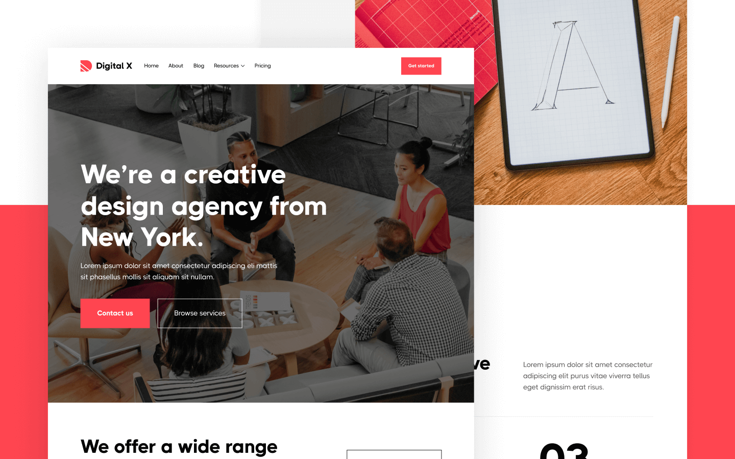 Creative Design Agency Webflow Template