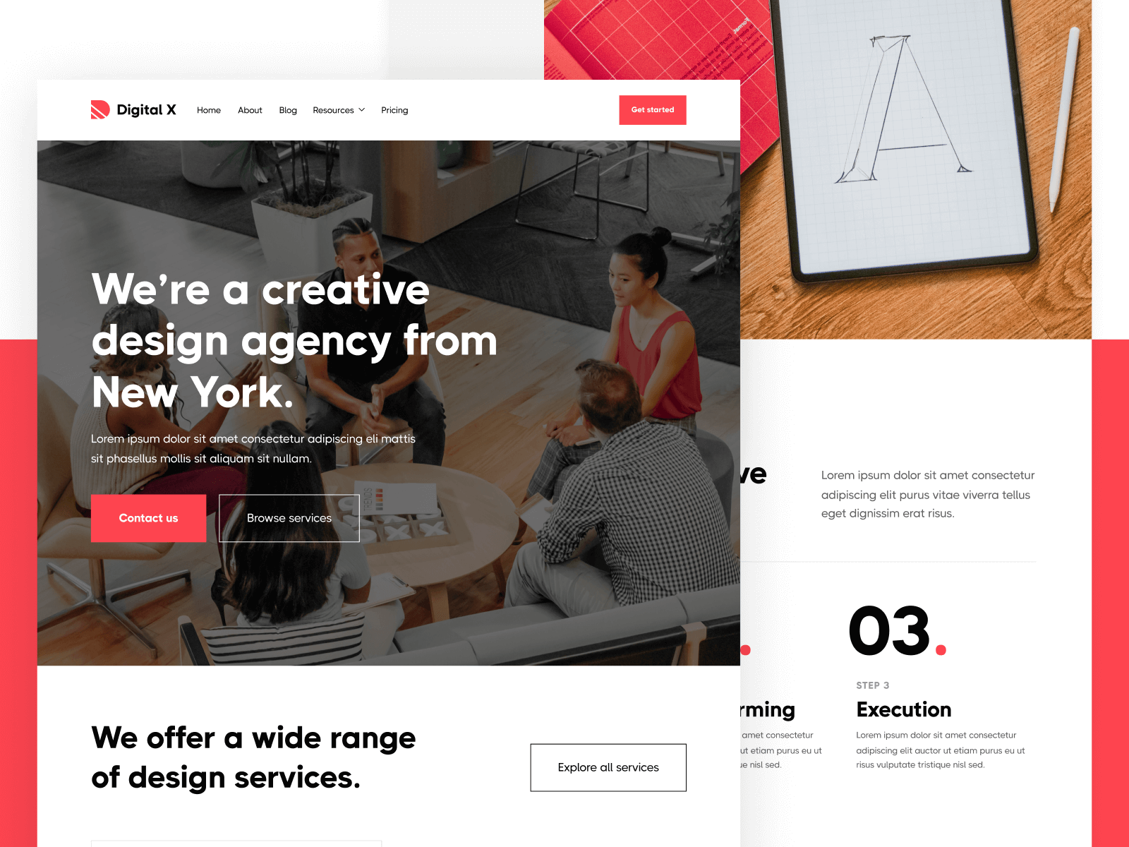 Creative Design Agency Webflow Template
