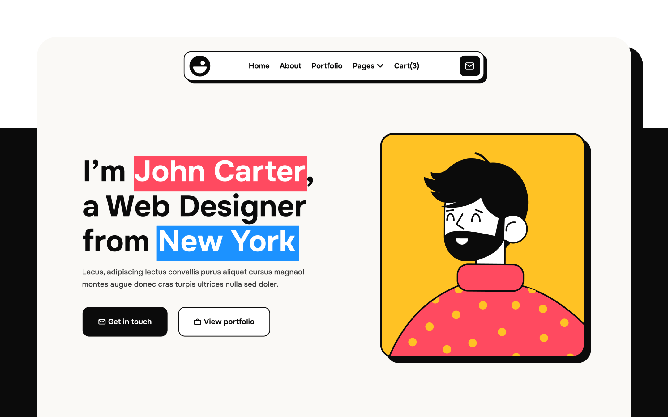 Creative Design Portfolio Webflow Template
