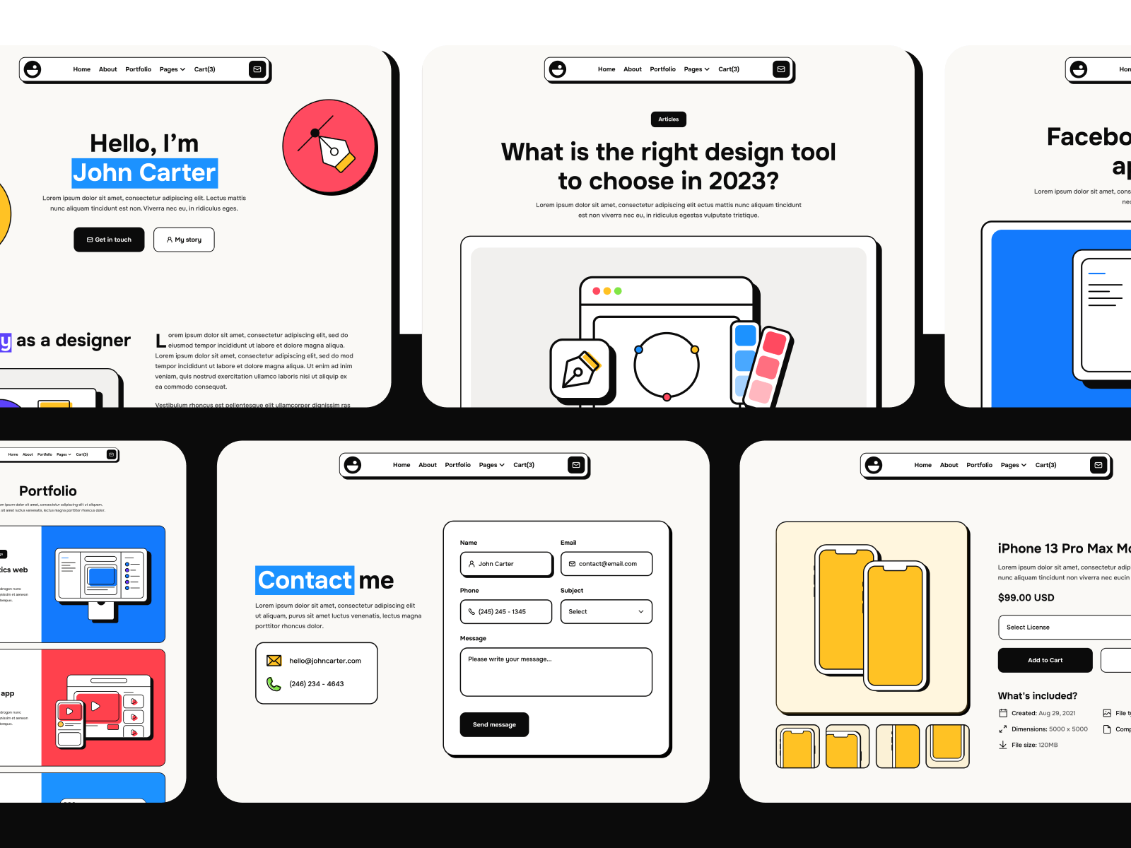 Designer Webflow Template
