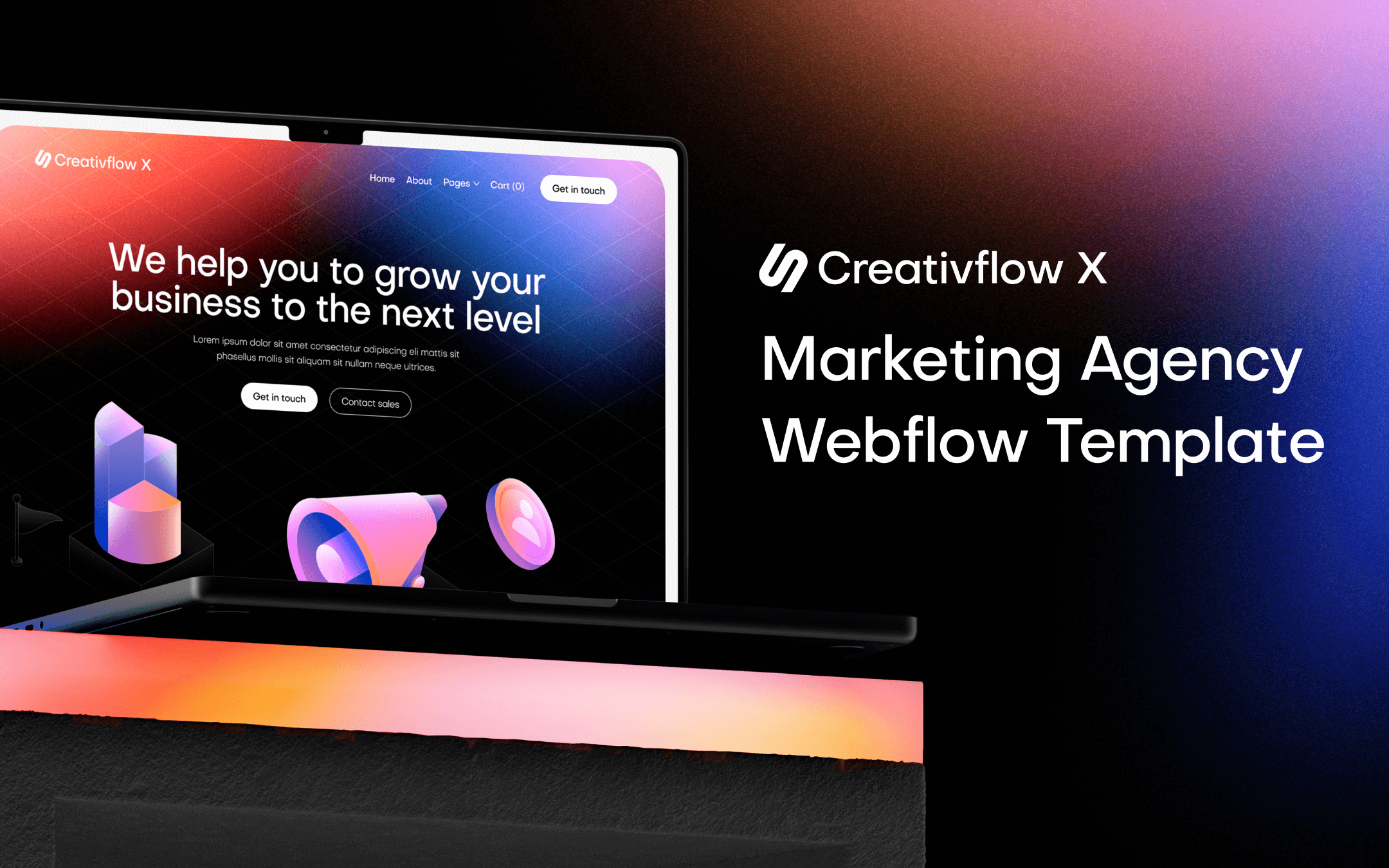 Creative Marketing Agency Webflow Template