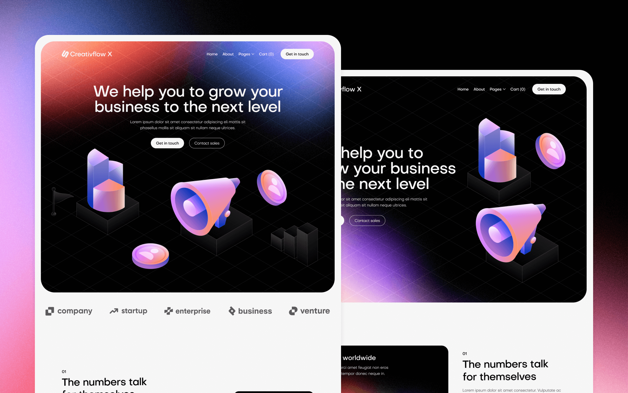 Creativflow X Webflow Template