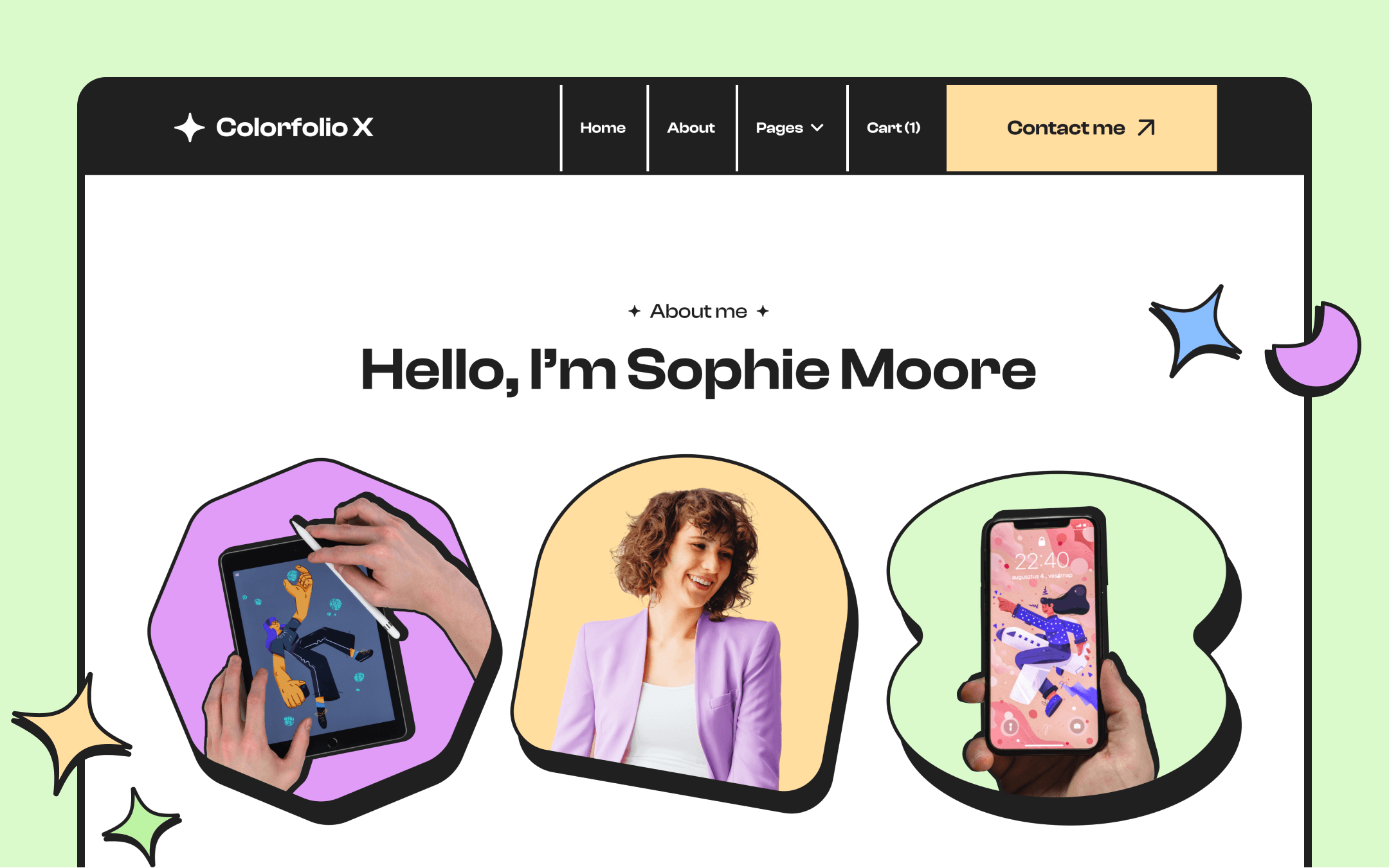 Colorfolio X Webflow Template