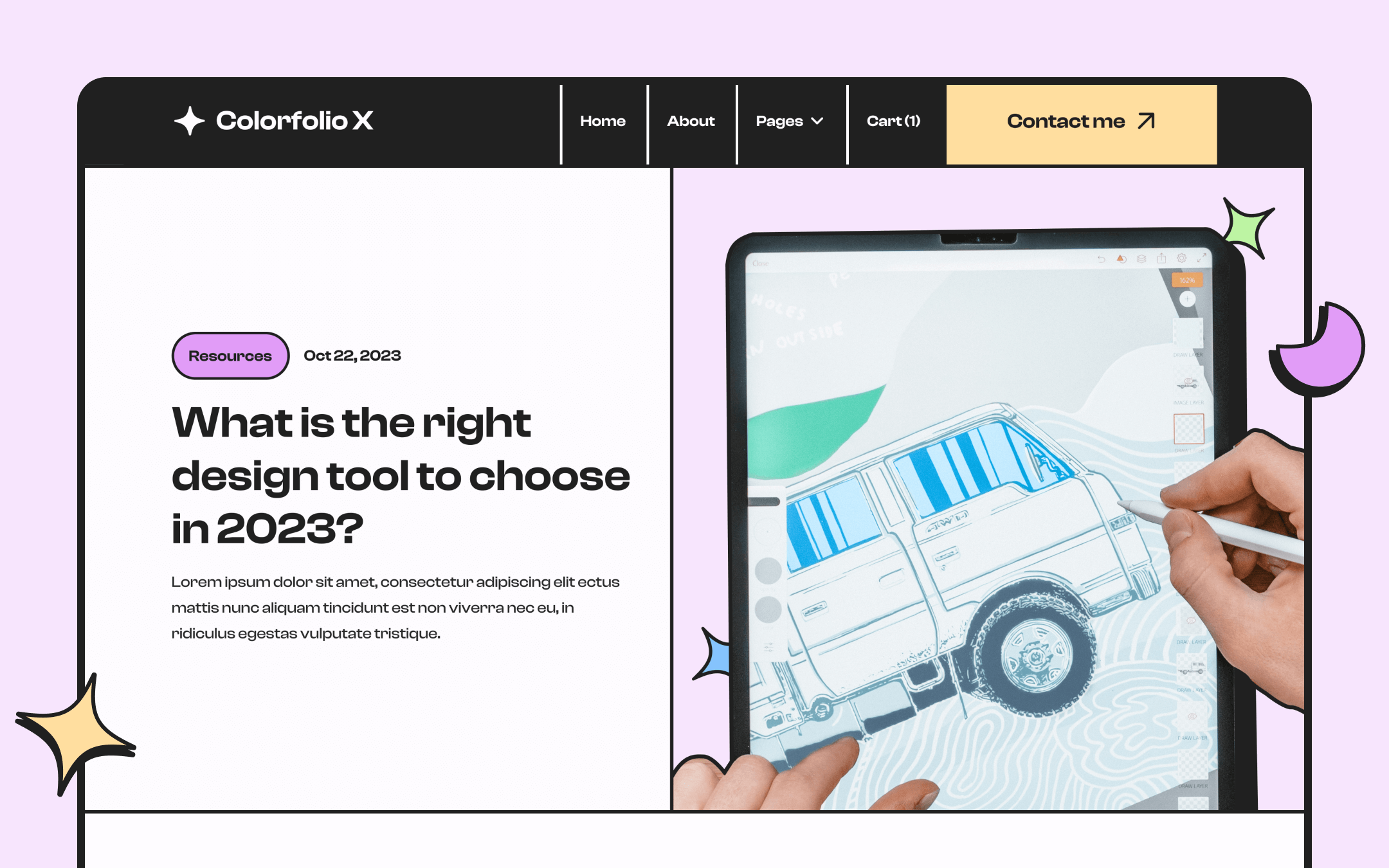 Colorfolio X Webflow Template