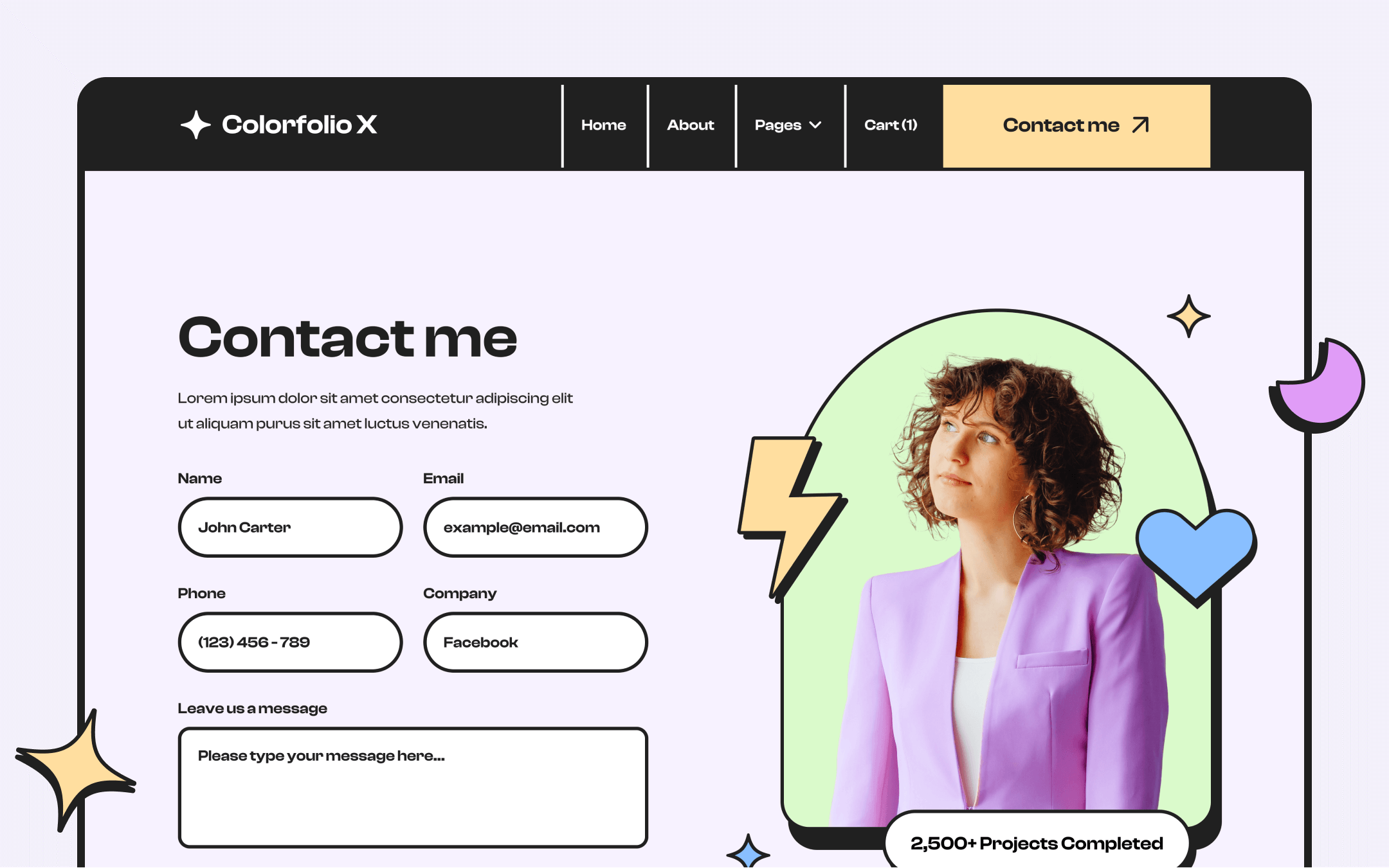 Colorfolio X Webflow Template