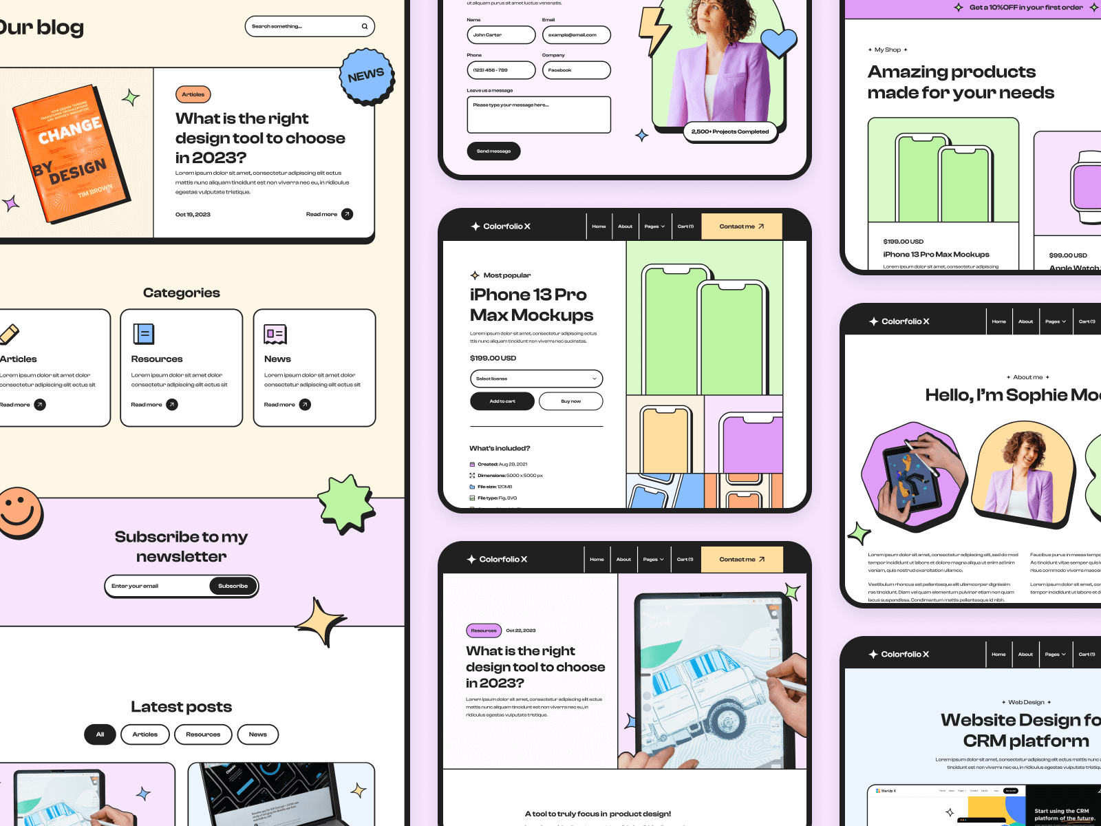 Design Personal Portfolio Webflow Theme