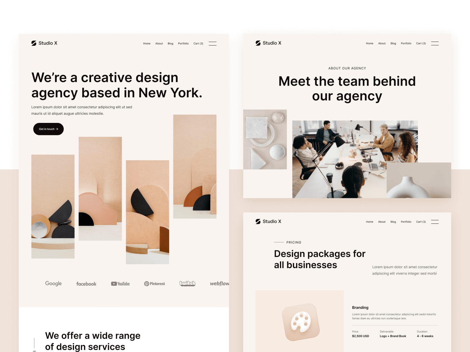 Design Agency Webflow Website Template