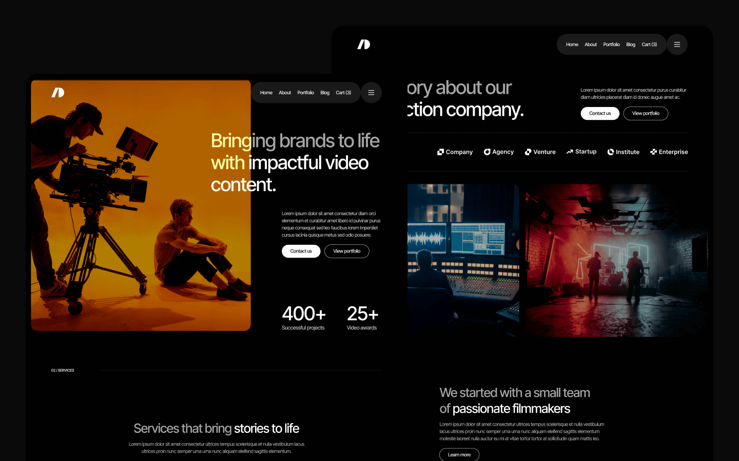 Cinemaflow Webflow Template