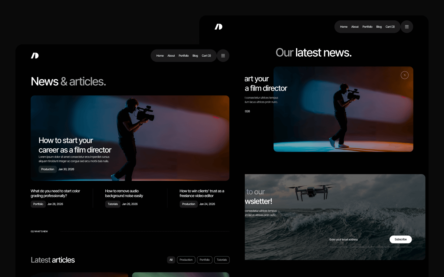 Cinemaflow Webflow Template