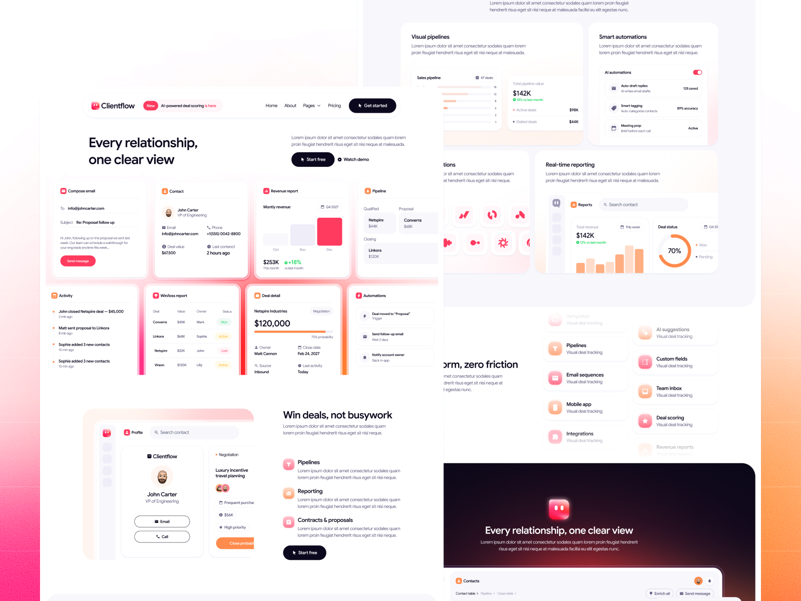 CRM Platform Webflow Template