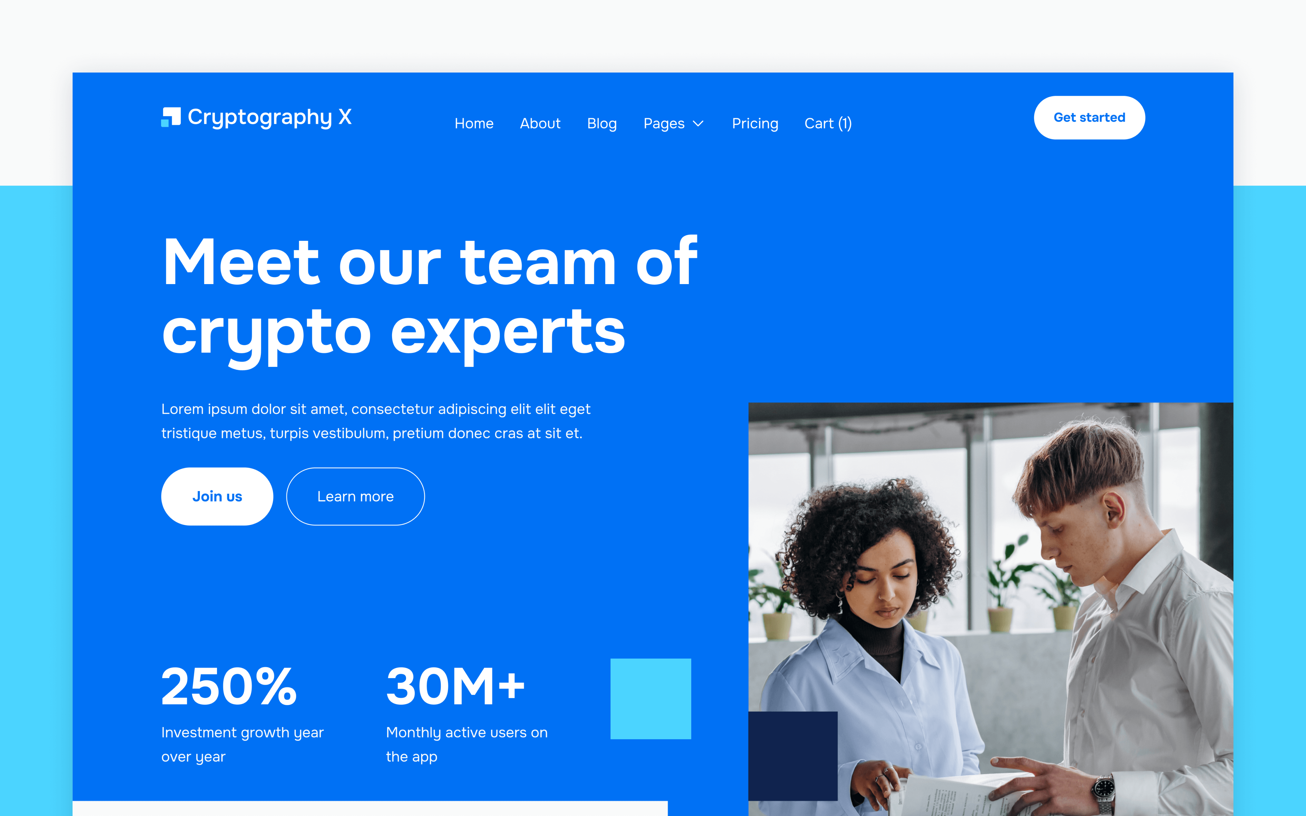 Cryptography X Webflow Template