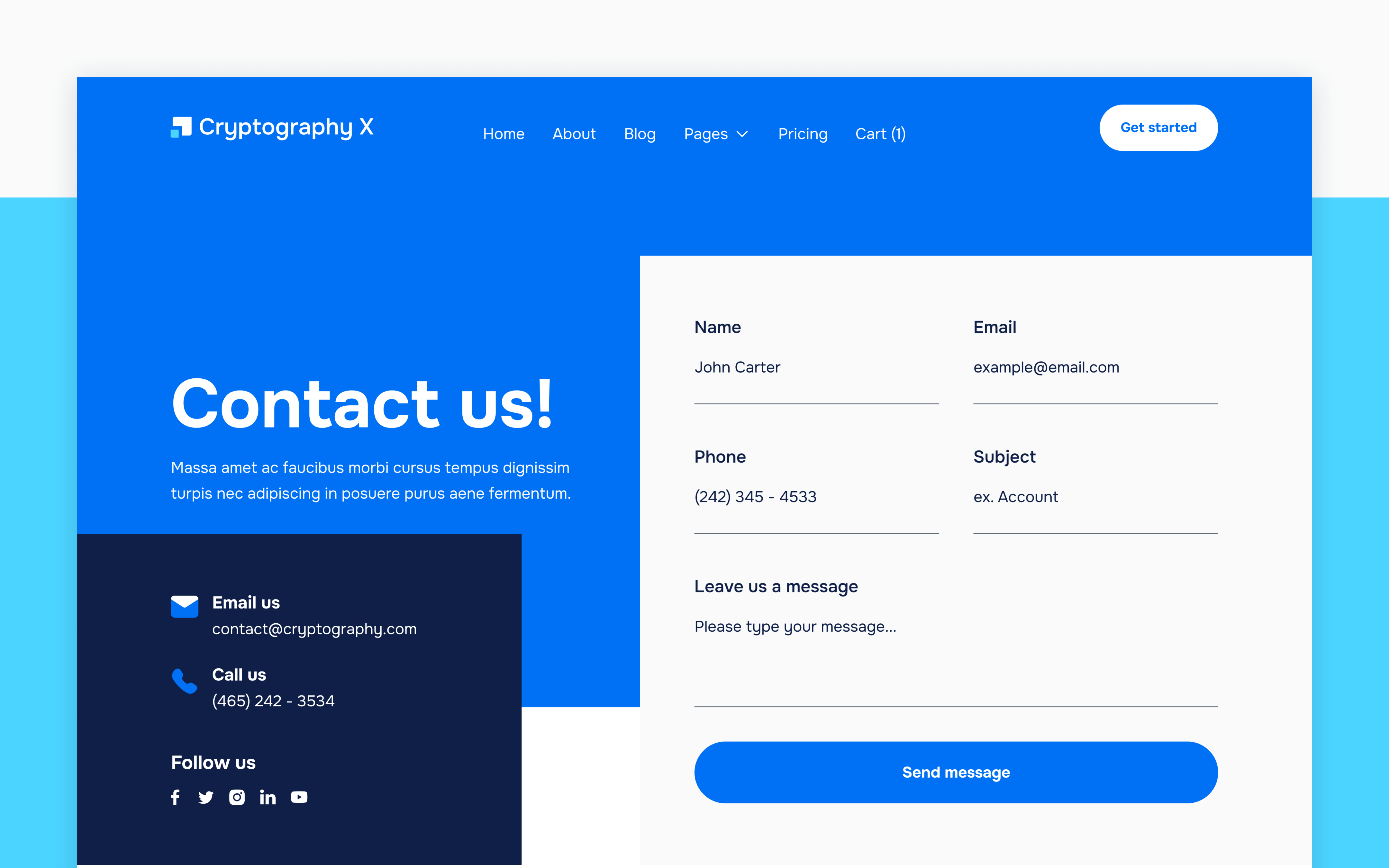 Cryptography X Webflow Template