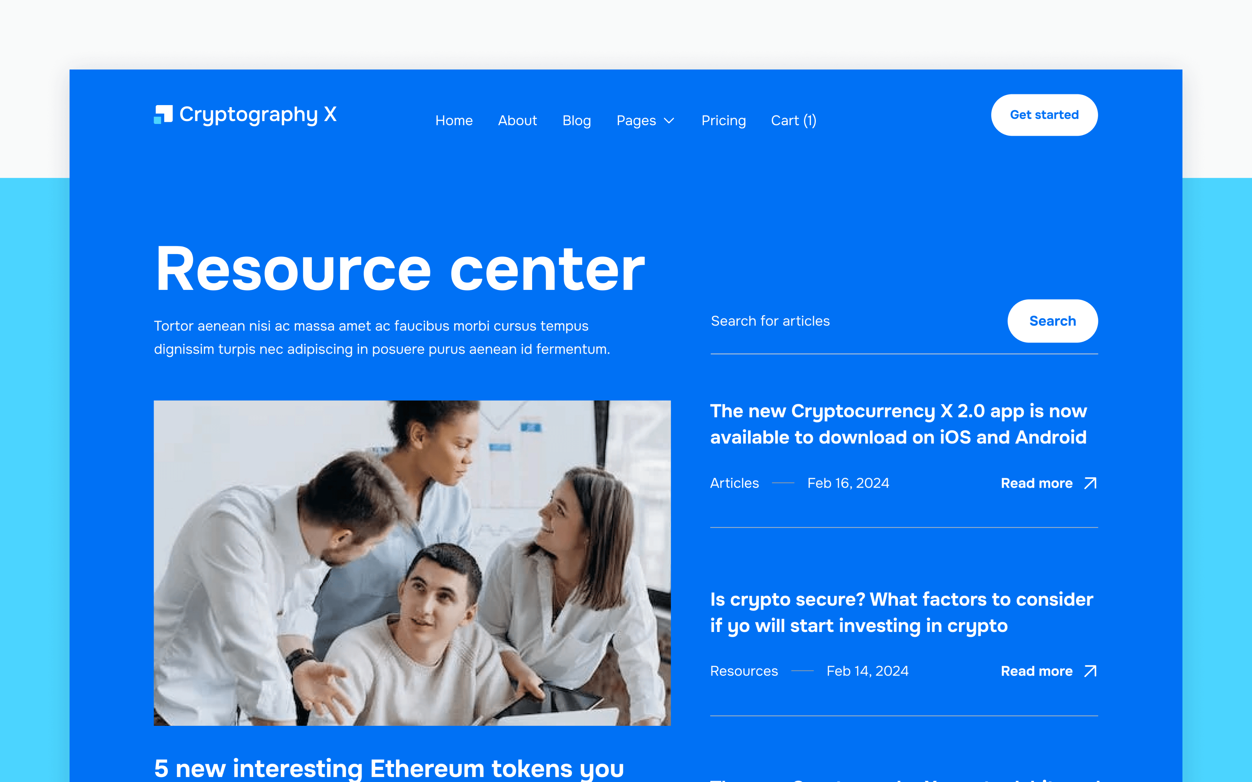 Cryptography X Webflow Template
