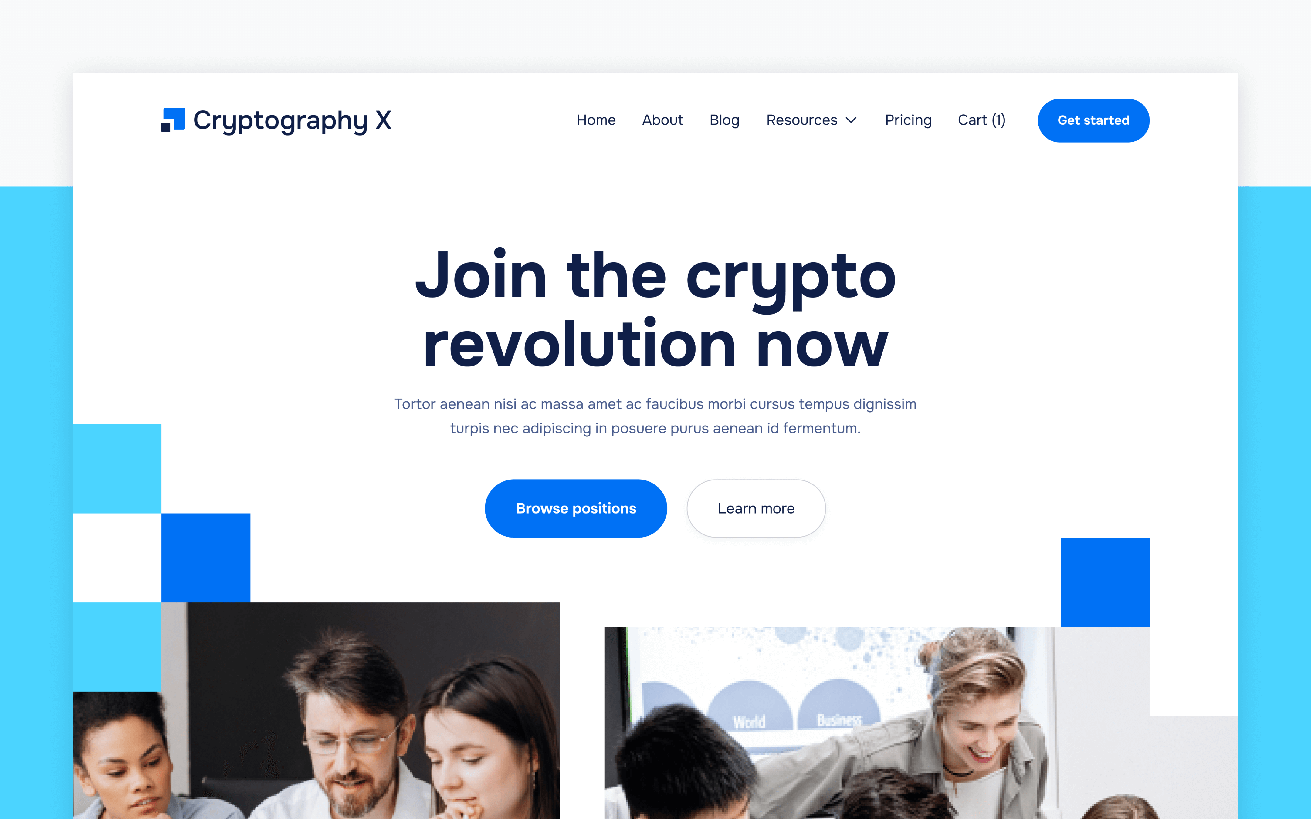 Cryptography X Webflow Template