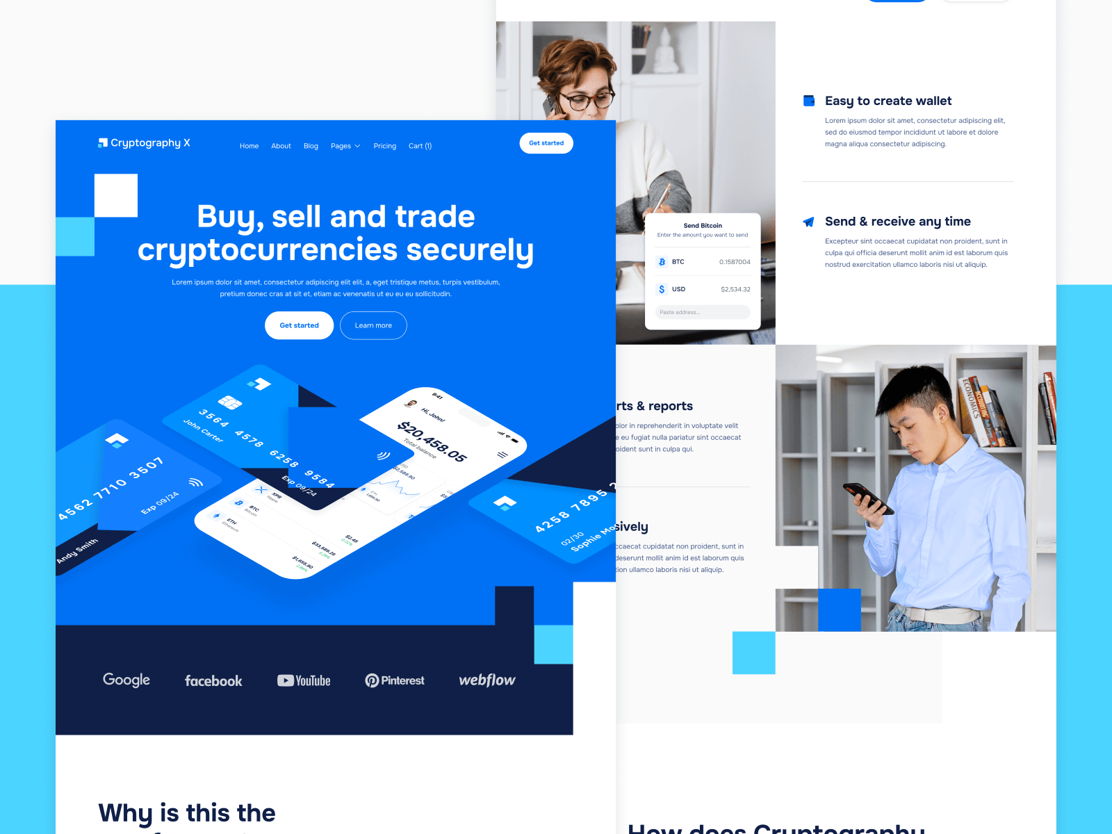 Crypto Bank Webflow Template