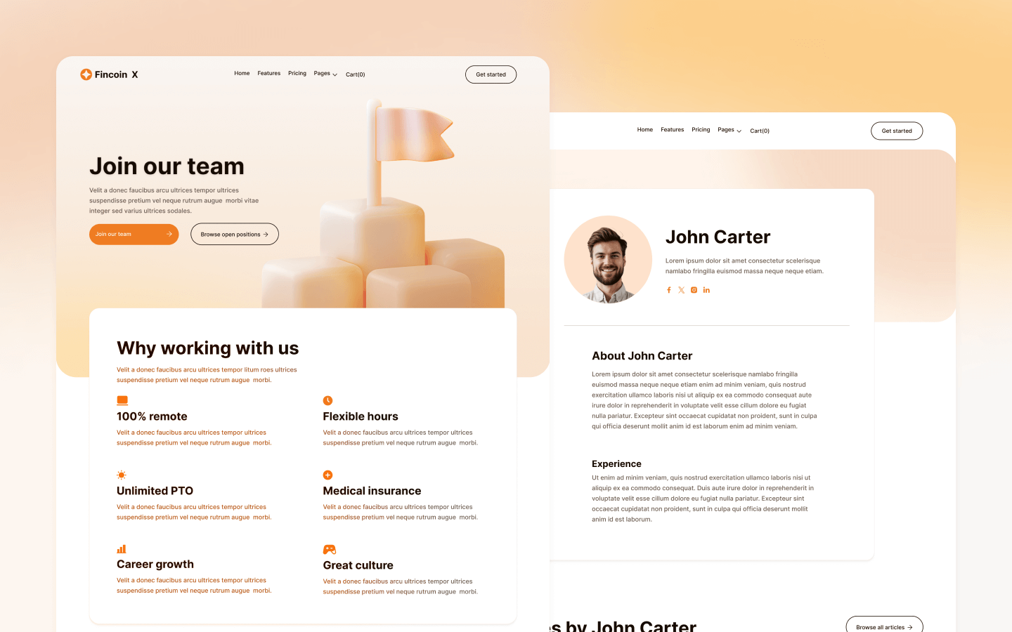 Fincoin X Webflow Template