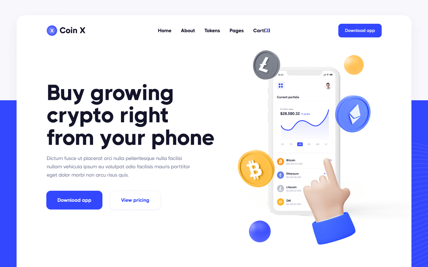 Crypto Startup Webflow Template