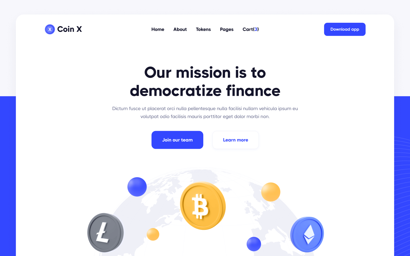 Coin X Webflow Template