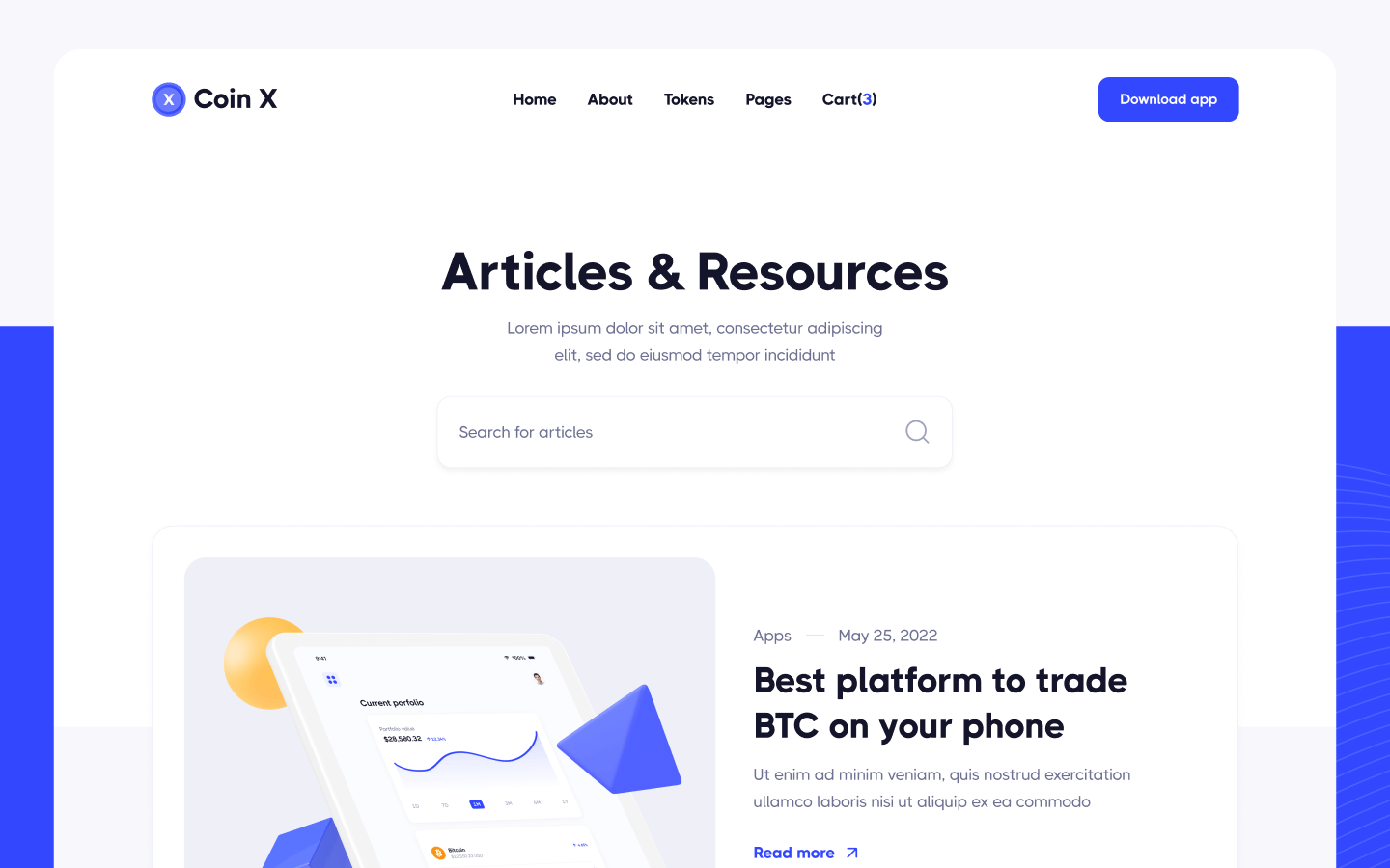 Coin X Webflow Template