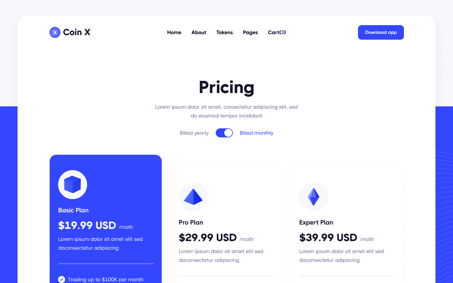 Coin X Webflow Template