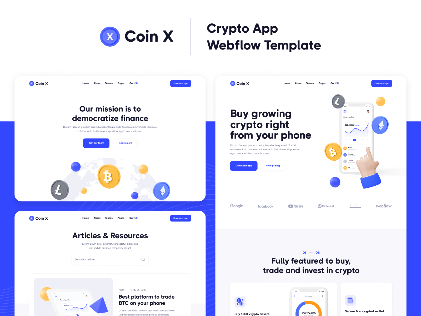 Coin Crypto Webflow Template