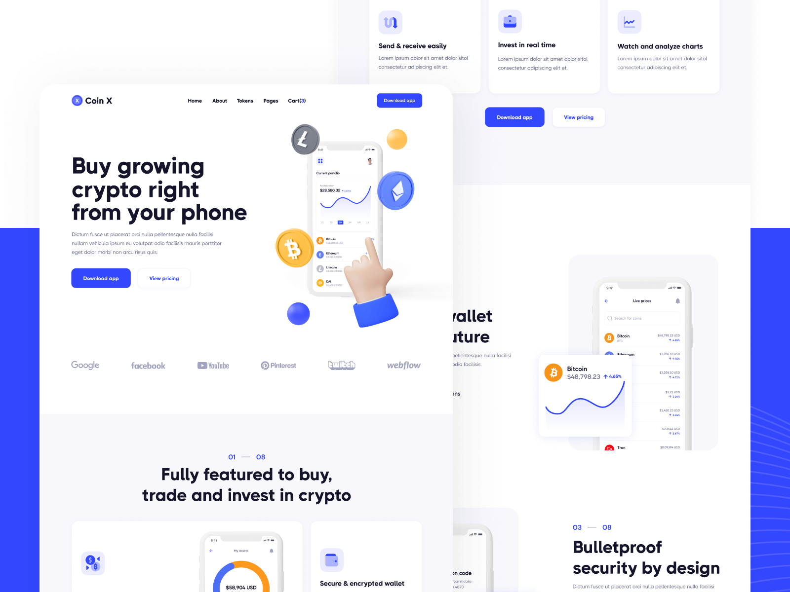 Crypto Startup Webflow Template