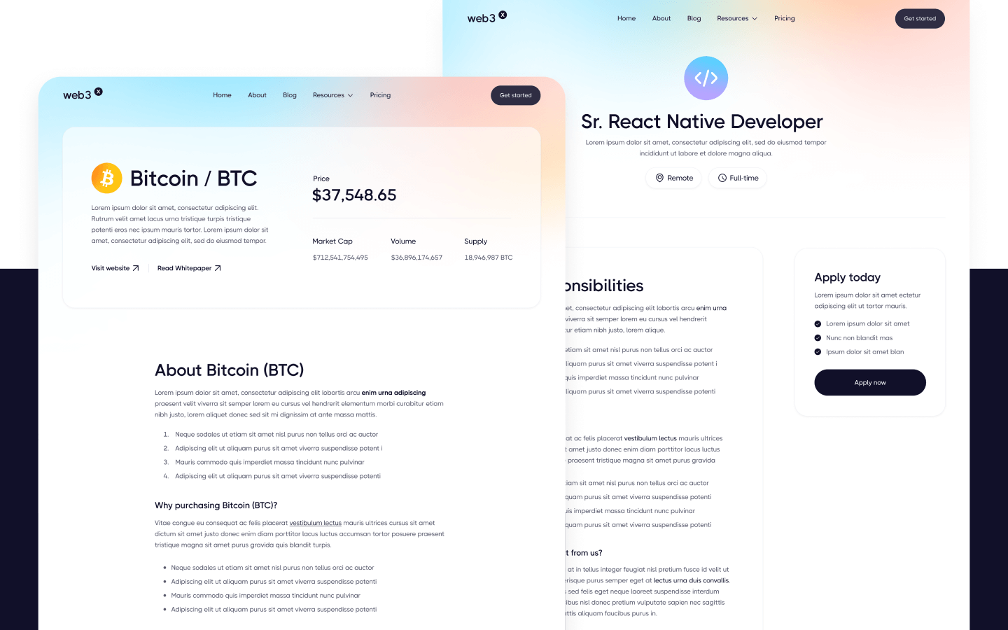 Web3 X Webflow Template
