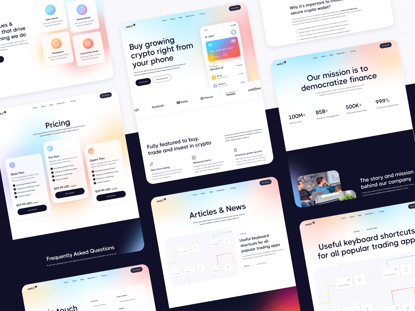 Web3 Blockchain Webflow Template